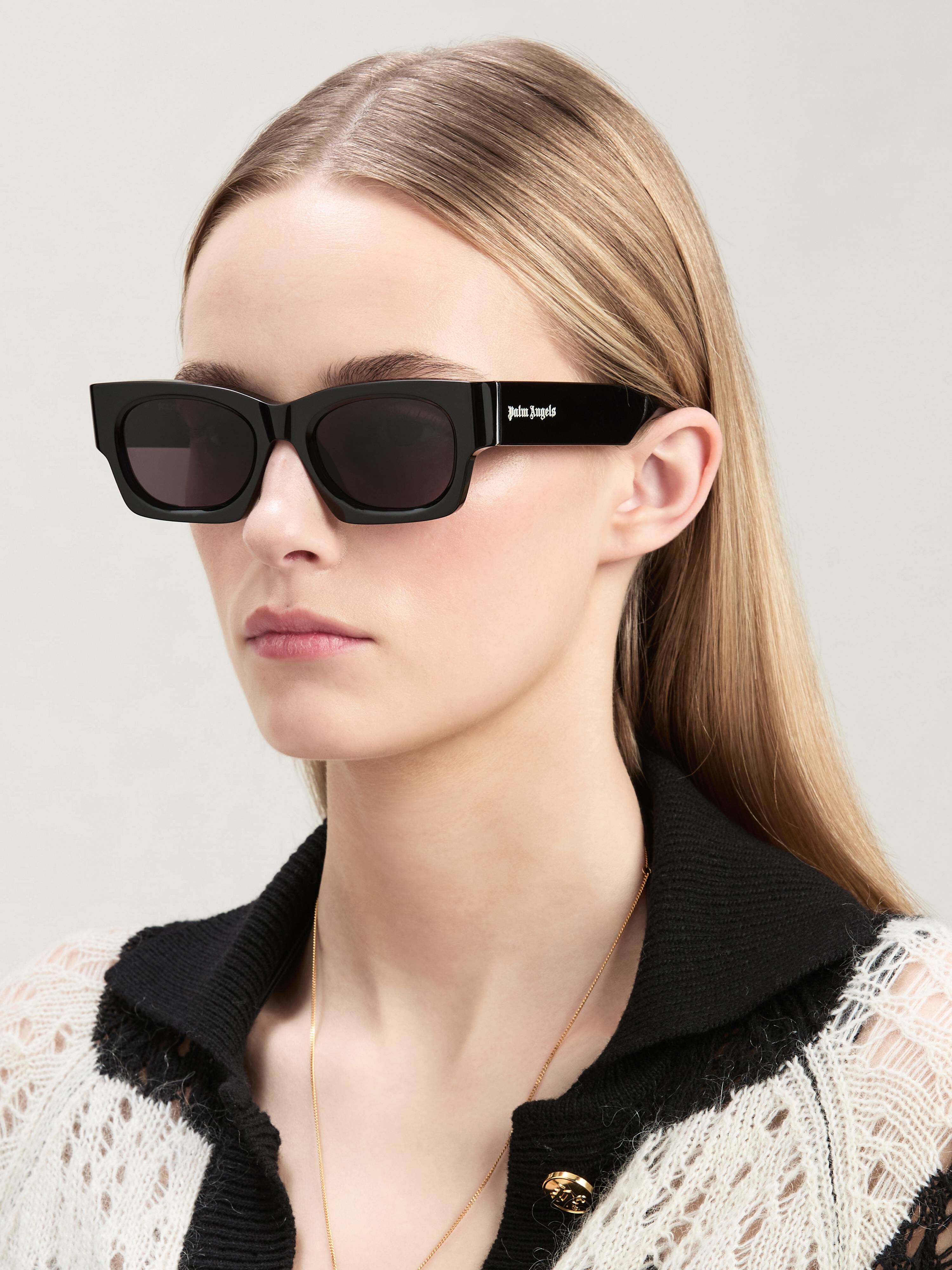PALM ANGELS  Boodie sunglasses BLACK - DARK GREY PERI089C99PLA001