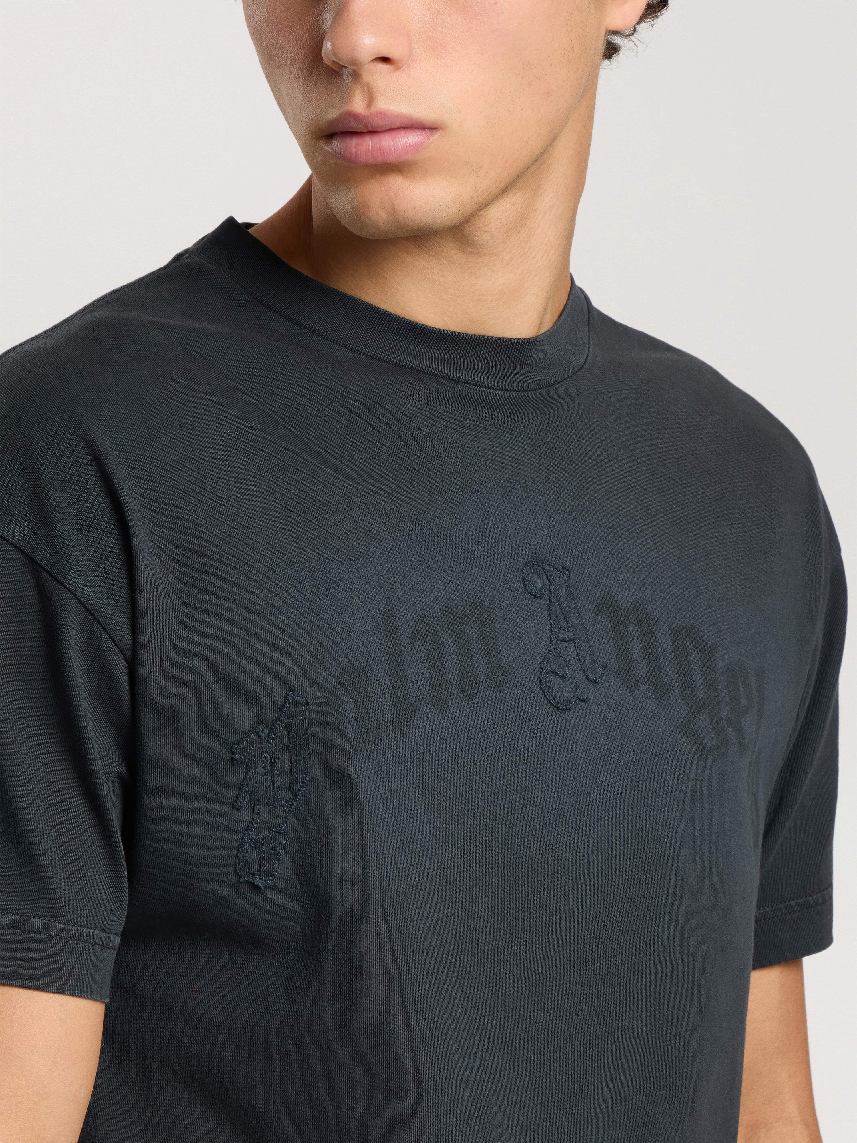 Patch Regular T-Shirt PALM ANGELS Patch Regular T-Shirt BLACK - BLACK PAMAA01F26JR06