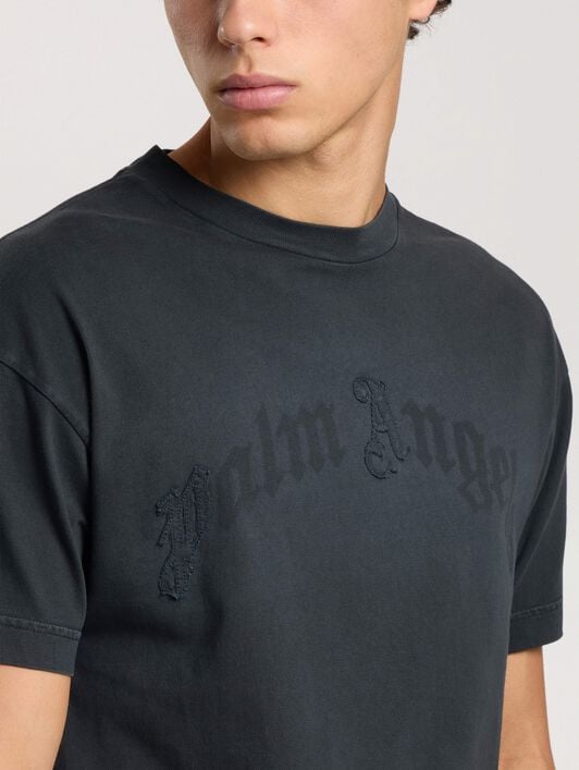 Patch Regular T-Shirt PALM ANGELS Patch Regular T-Shirt BLACK - BLACK PAMAA01F26JR06