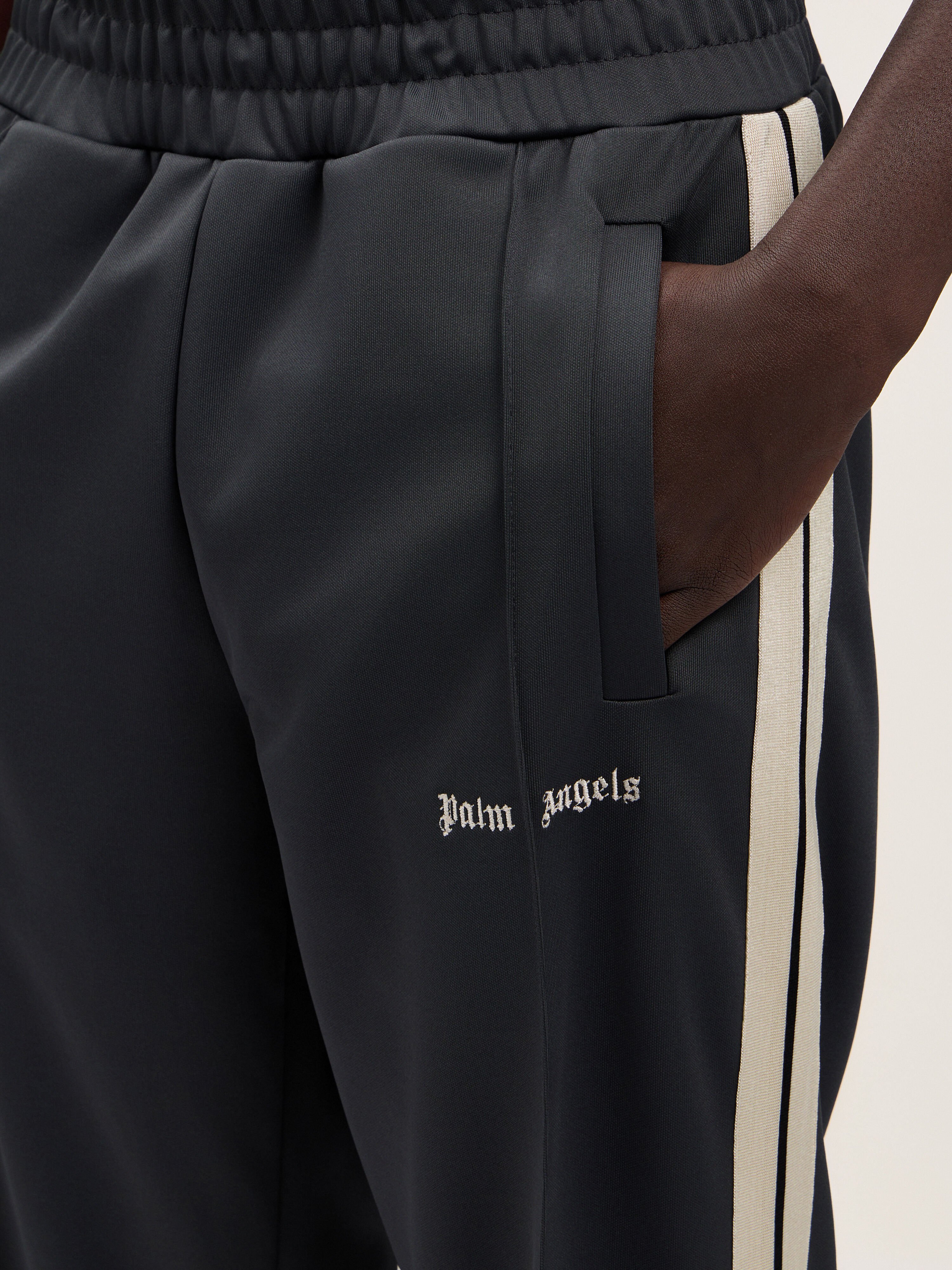 Classic Logo Track Pants PALM ANGELS Classic Logo Track Pants DARK GREY OFF WHITE PMCJ020S26FAB001