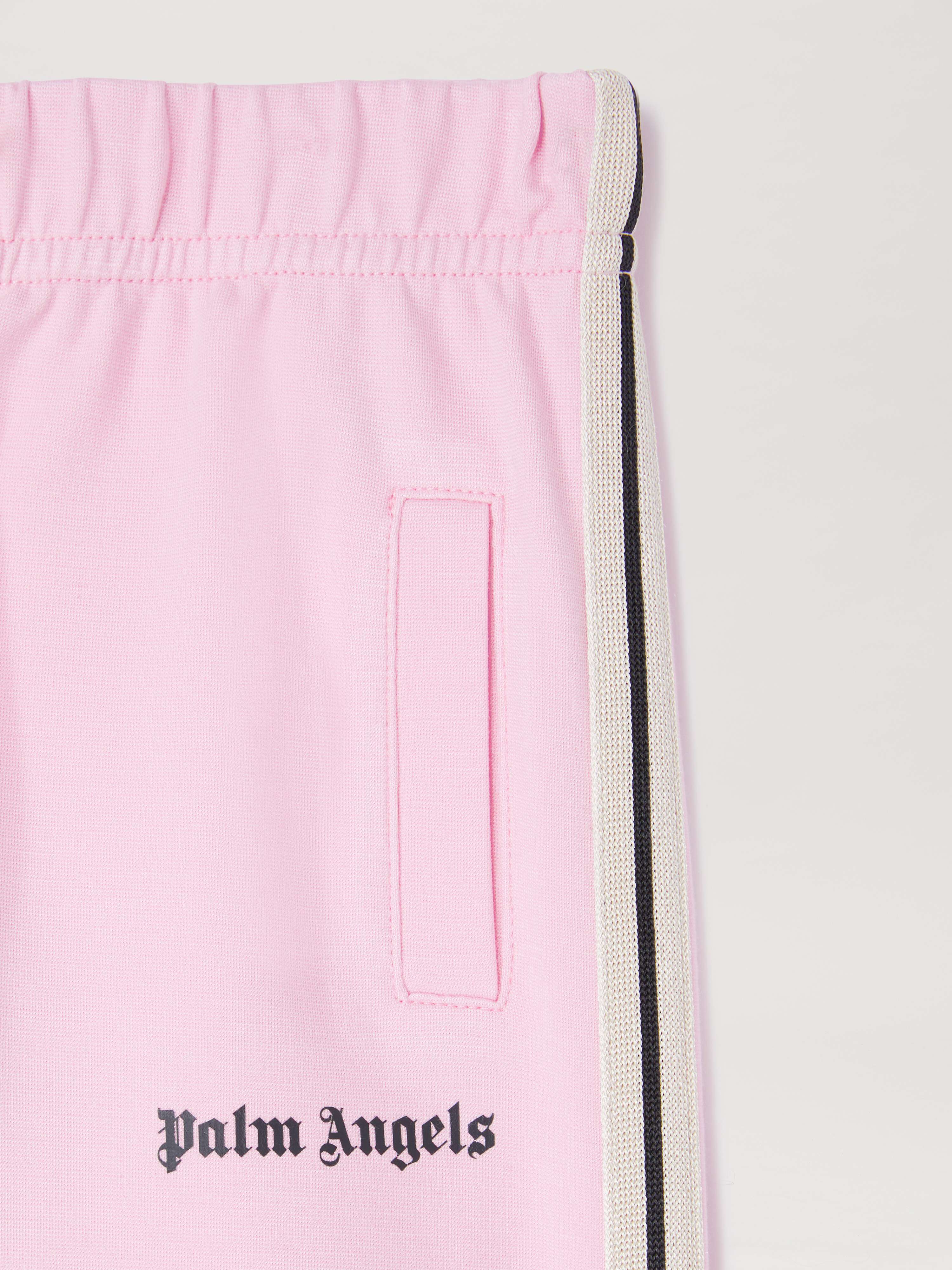 PALM ANGELS  Track sweatpants ROSE PINK BLACK PGXD002S25FLE005