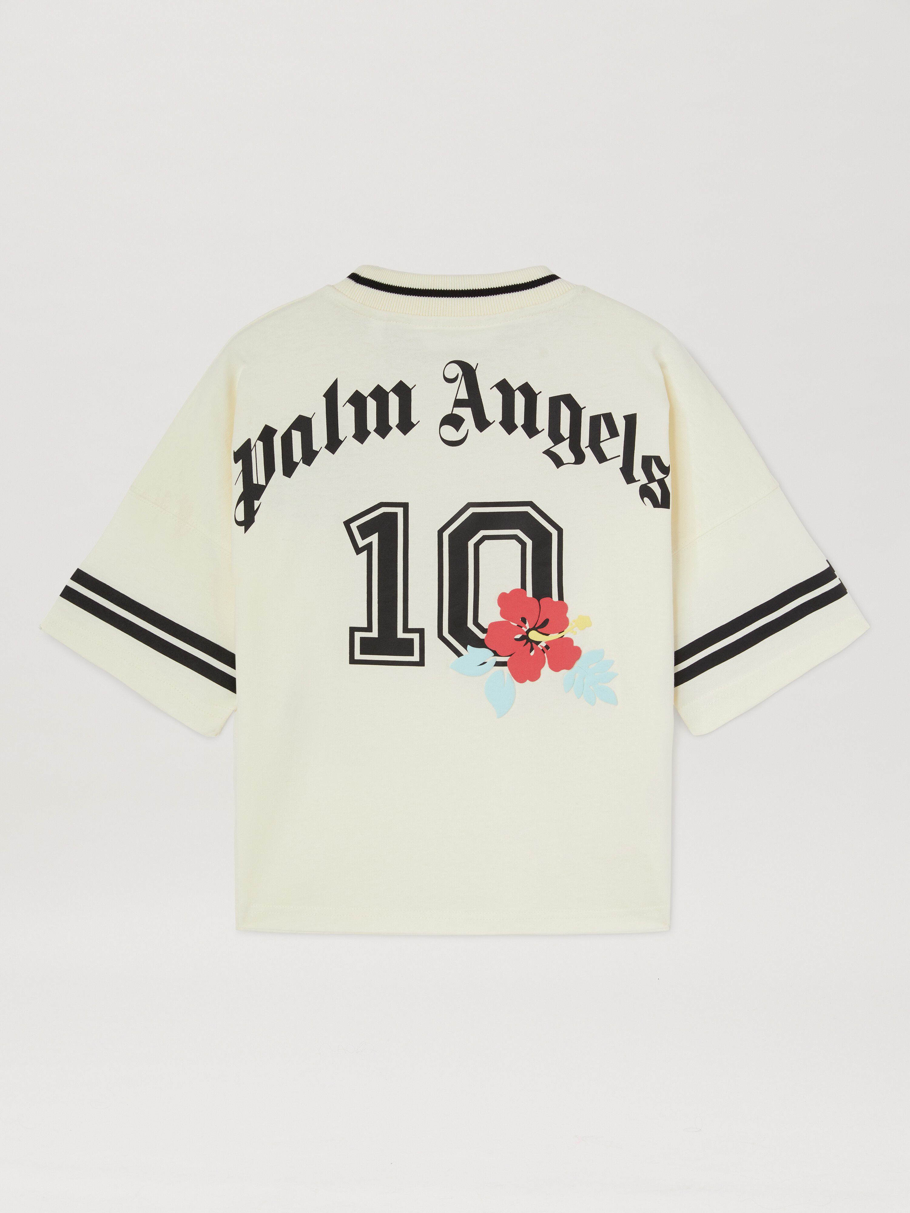 PALM ANGELS  Palm Team T-shirt BUTTER BLACK PBAA002S25JER004