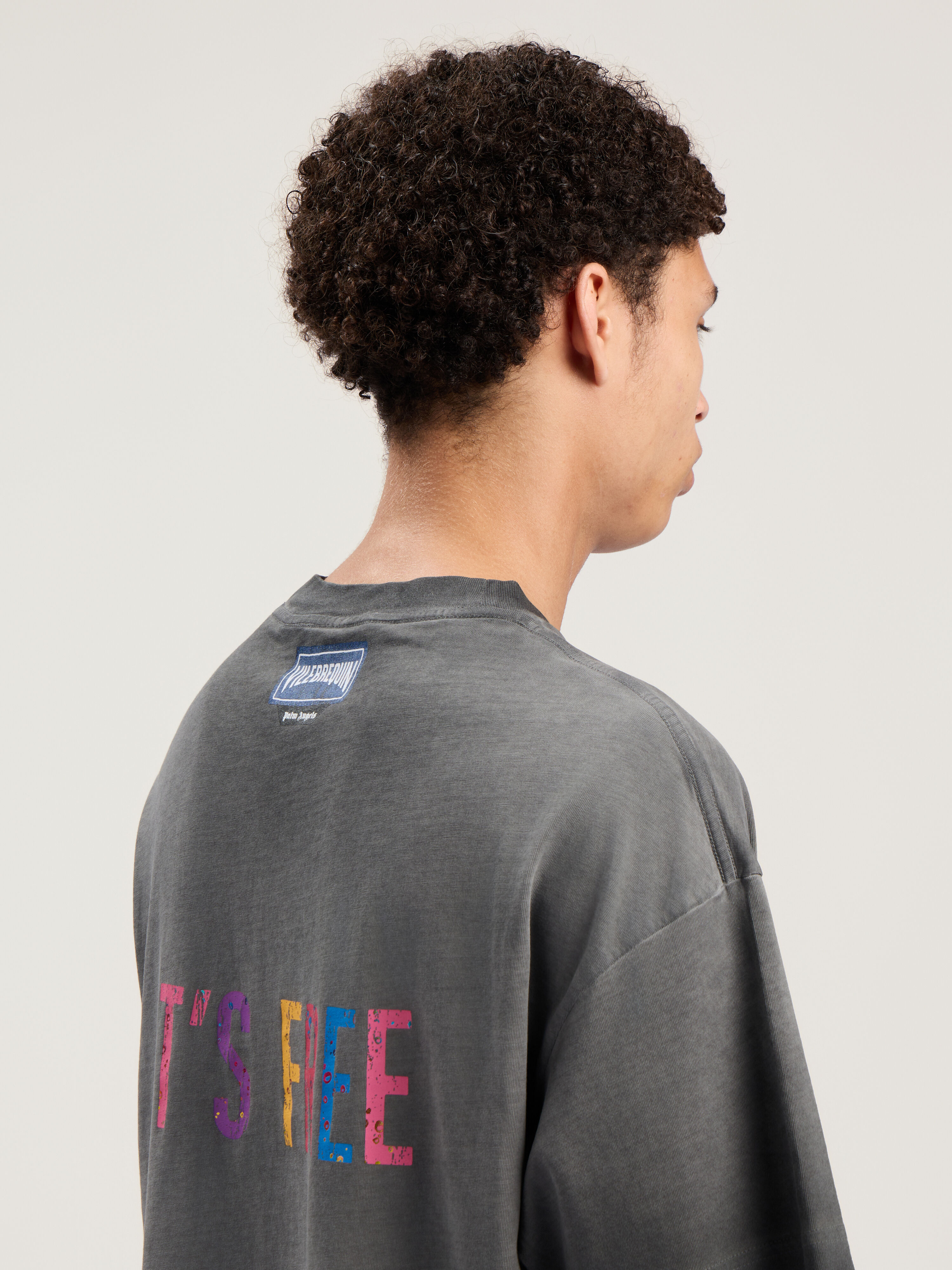 PALM ANGELS Catch Some Sun T-Shirt BLACK - MULTICOLOR PMAA109F25JER001