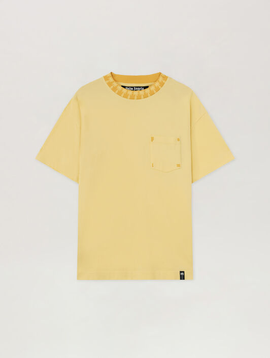 PALM ANGELS T-Shirt Palm LIGHT YELLOW - OCHER YELLOW PAMAA08F26JR01