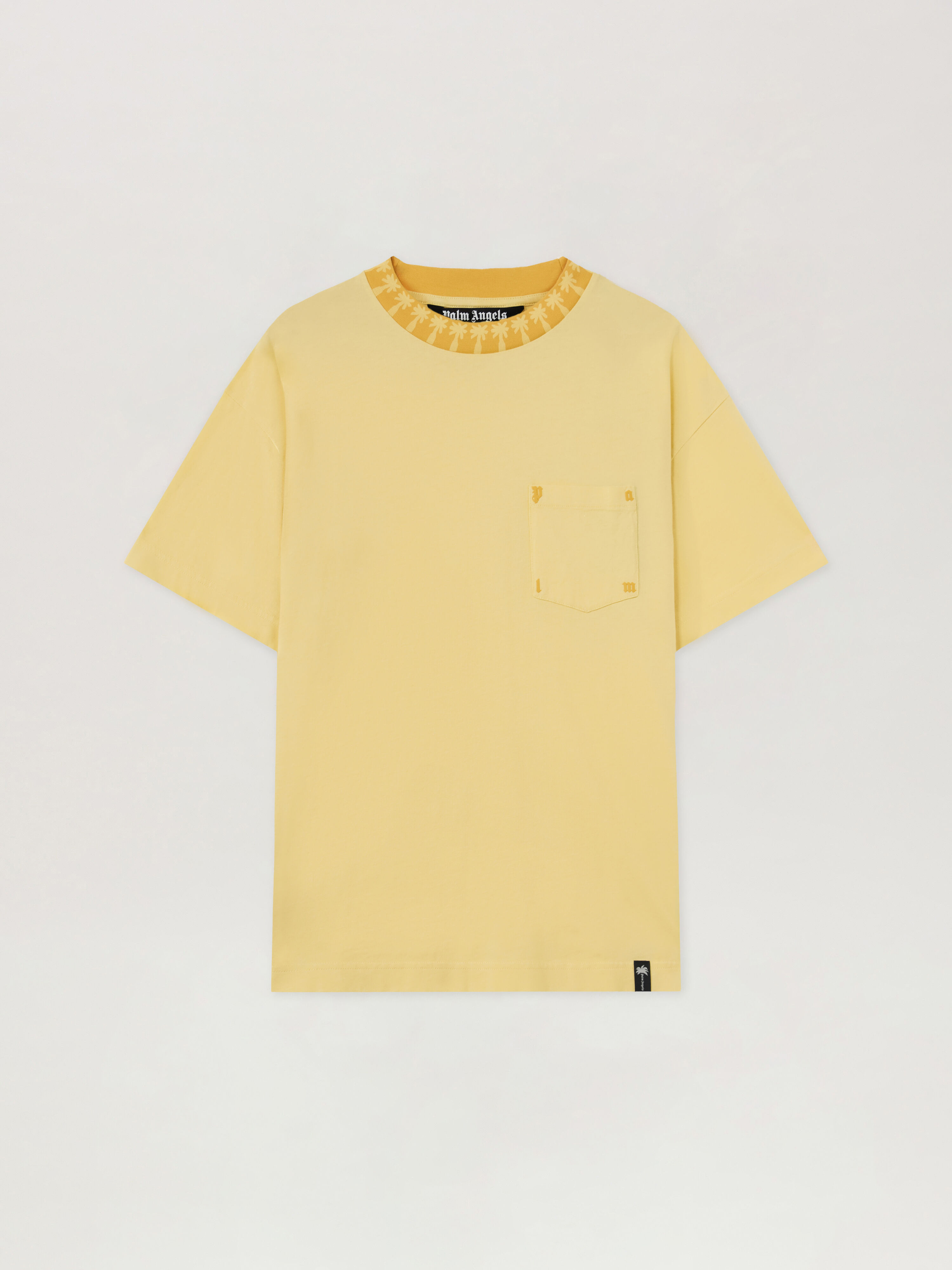 PALM ANGELS T-Shirt Palm LIGHT YELLOW - OCHER YELLOW PAMAA08F26JR01