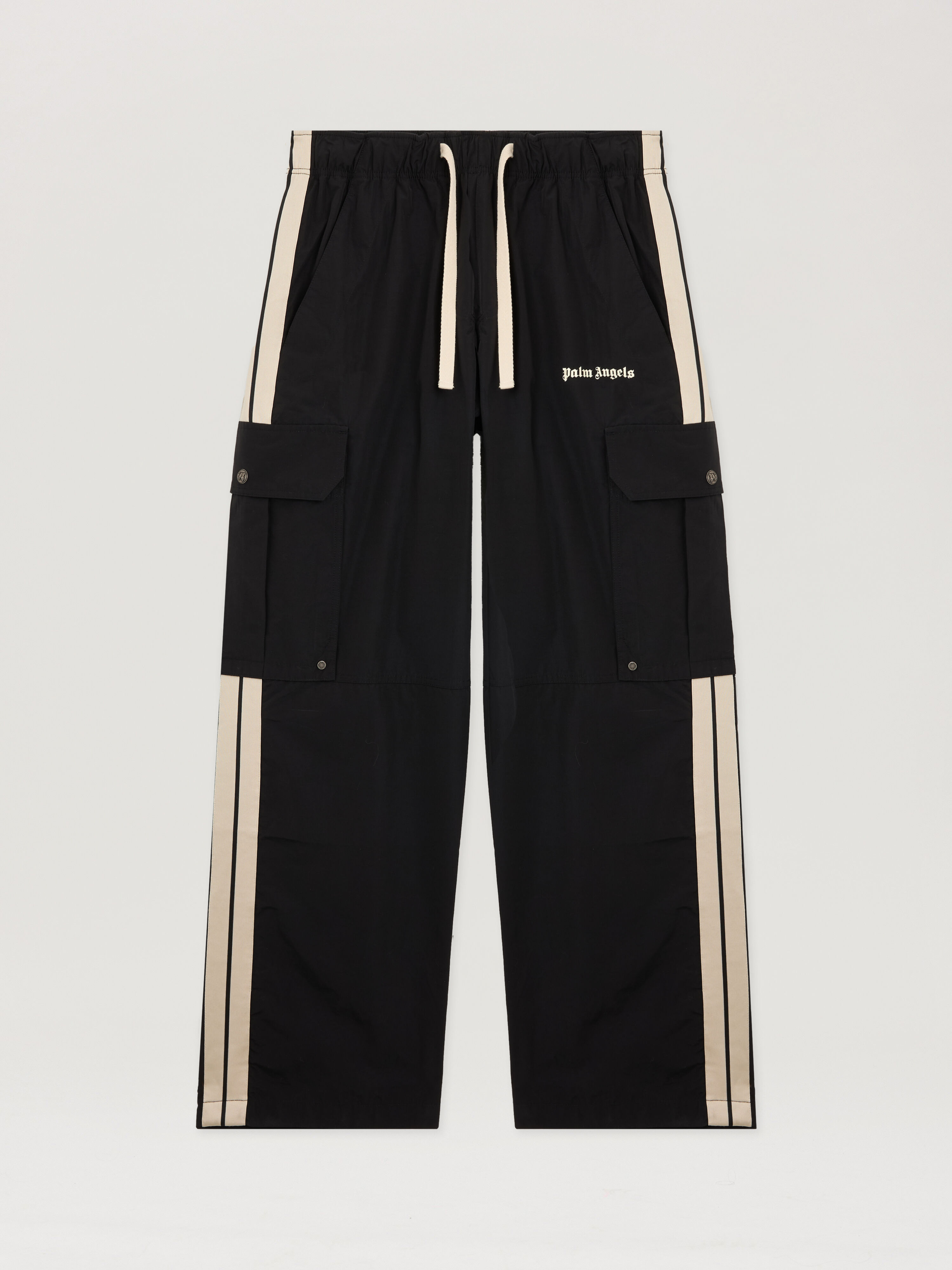 Classic Logo Cargo Pants in BLACK - OFF WHITE for Men | Palm Angels®