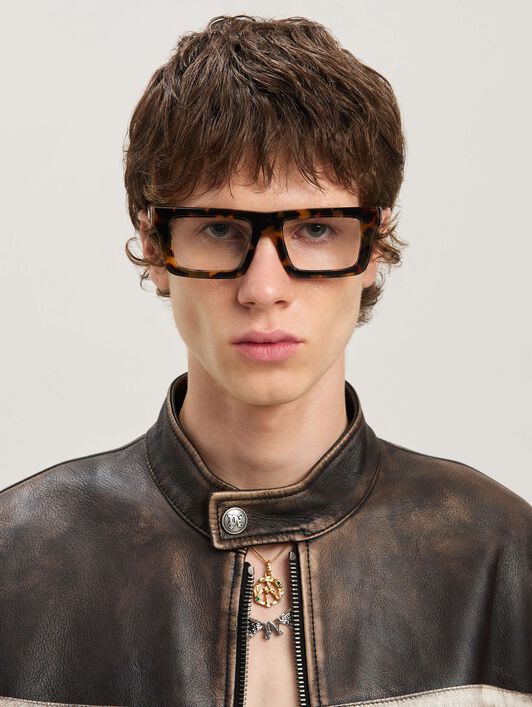 PALM ANGELS  Style 1A eyewear DARK BROWN - NO COLOR PERJ01AS25PLA001