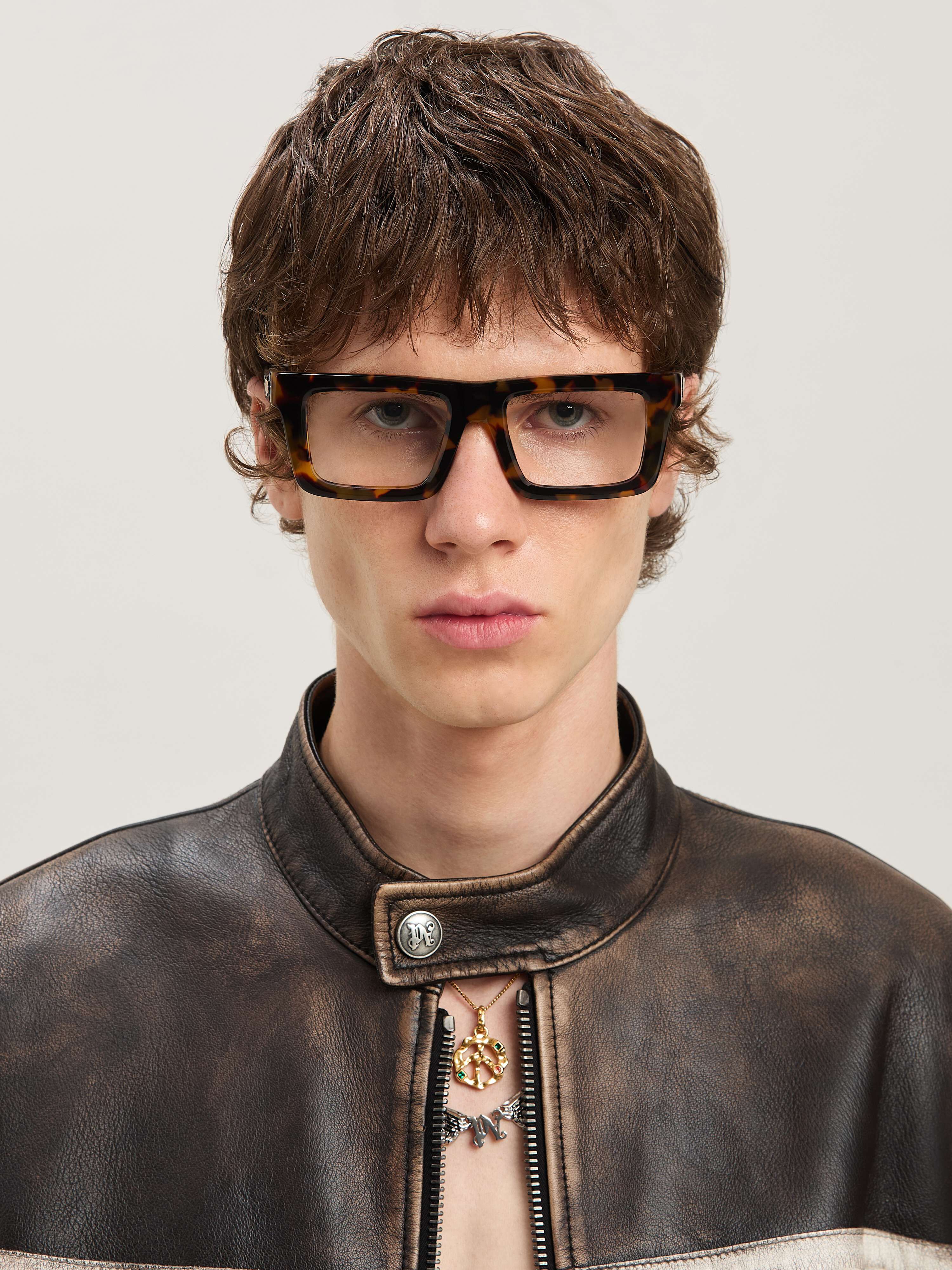 PALM ANGELS  Style 1A eyewear DARK BROWN - NO COLOR PERJ01AS25PLA001