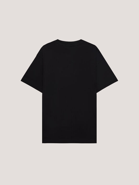 PALM ANGELS Spray City Milan T-Shirt Black/Yellow PMAA109T26JER004