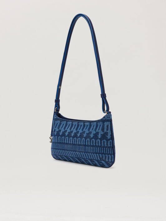 PALM ANGELS All Over Logo Giorgina Bag LIGHT BLUE LIGHT BLUE PWNN028S26DEN001