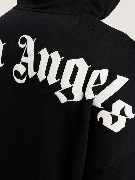 Classic Logo Over Hoodie PALM ANGELS Classic Logo Over Hoodie BLACK WHITE PMBB036C99FLE001