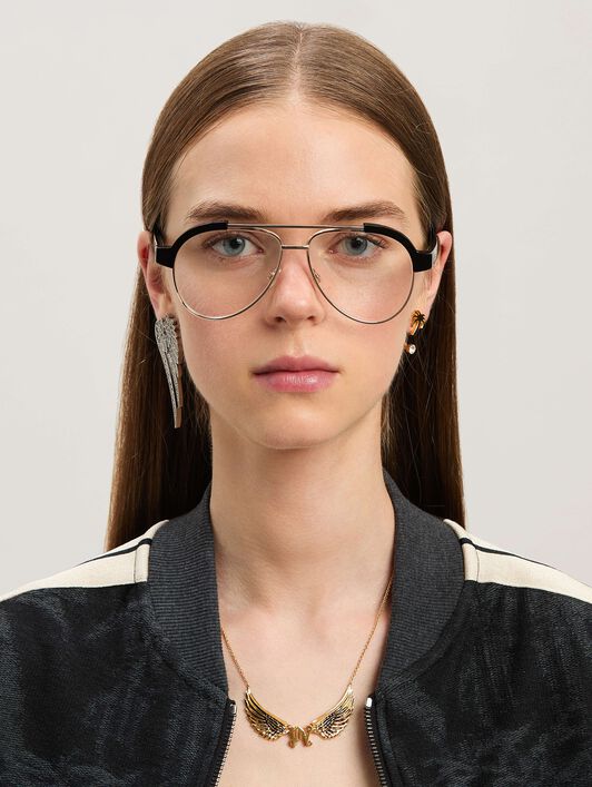 PALM ANGELS  Style 18 eyewear BLACK - NO COLOR PERJ018S25PLA001
