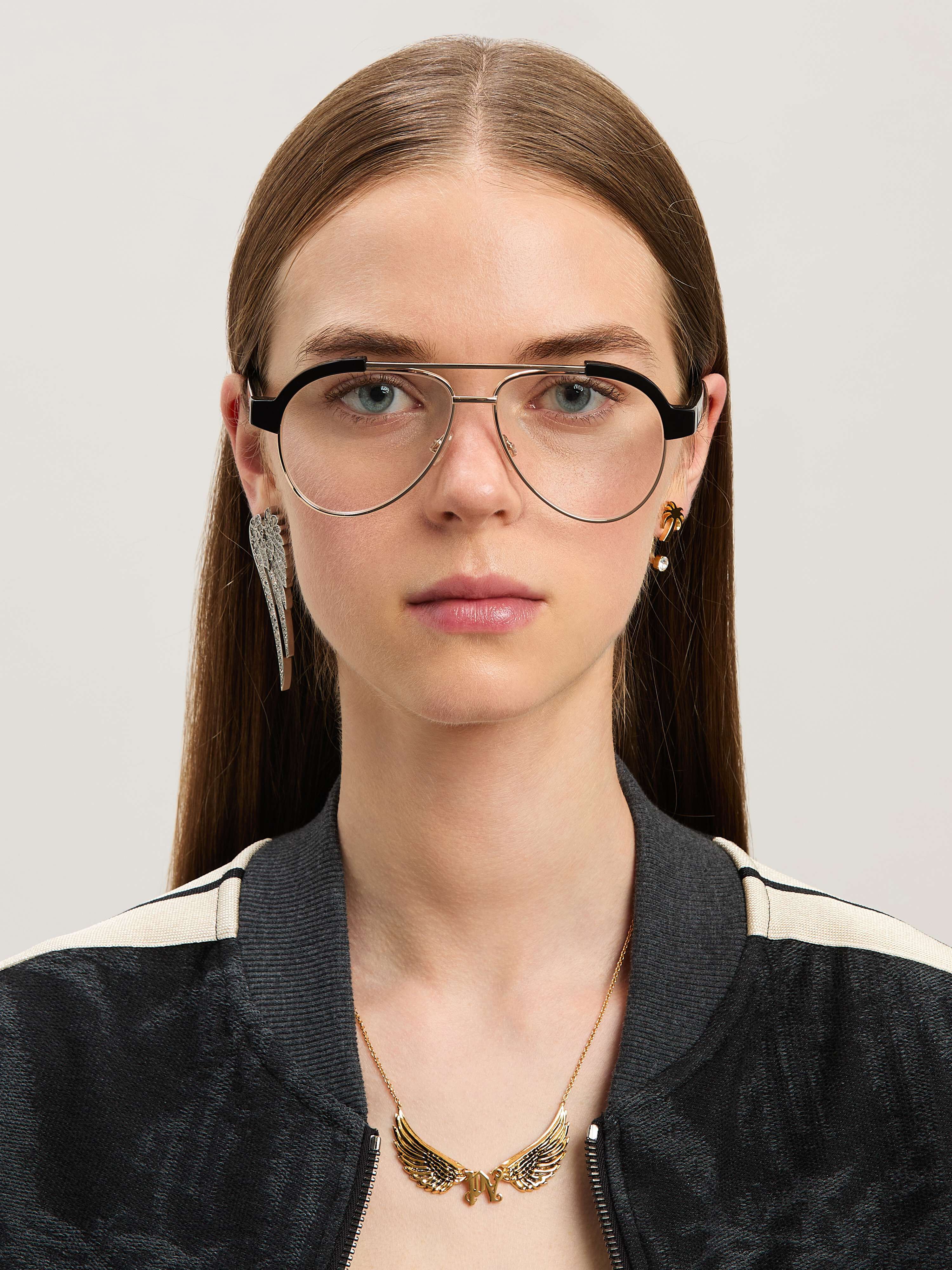 PALM ANGELS  Style 18 eyewear BLACK - NO COLOR PERJ018S25PLA001
