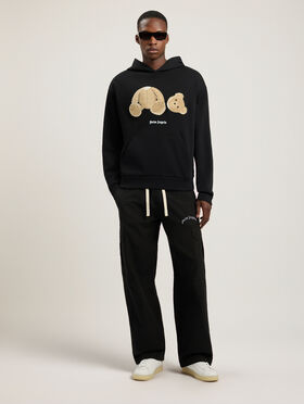 PALM ANGELS Bear Hoodie Black PMBB17DT26FLE003