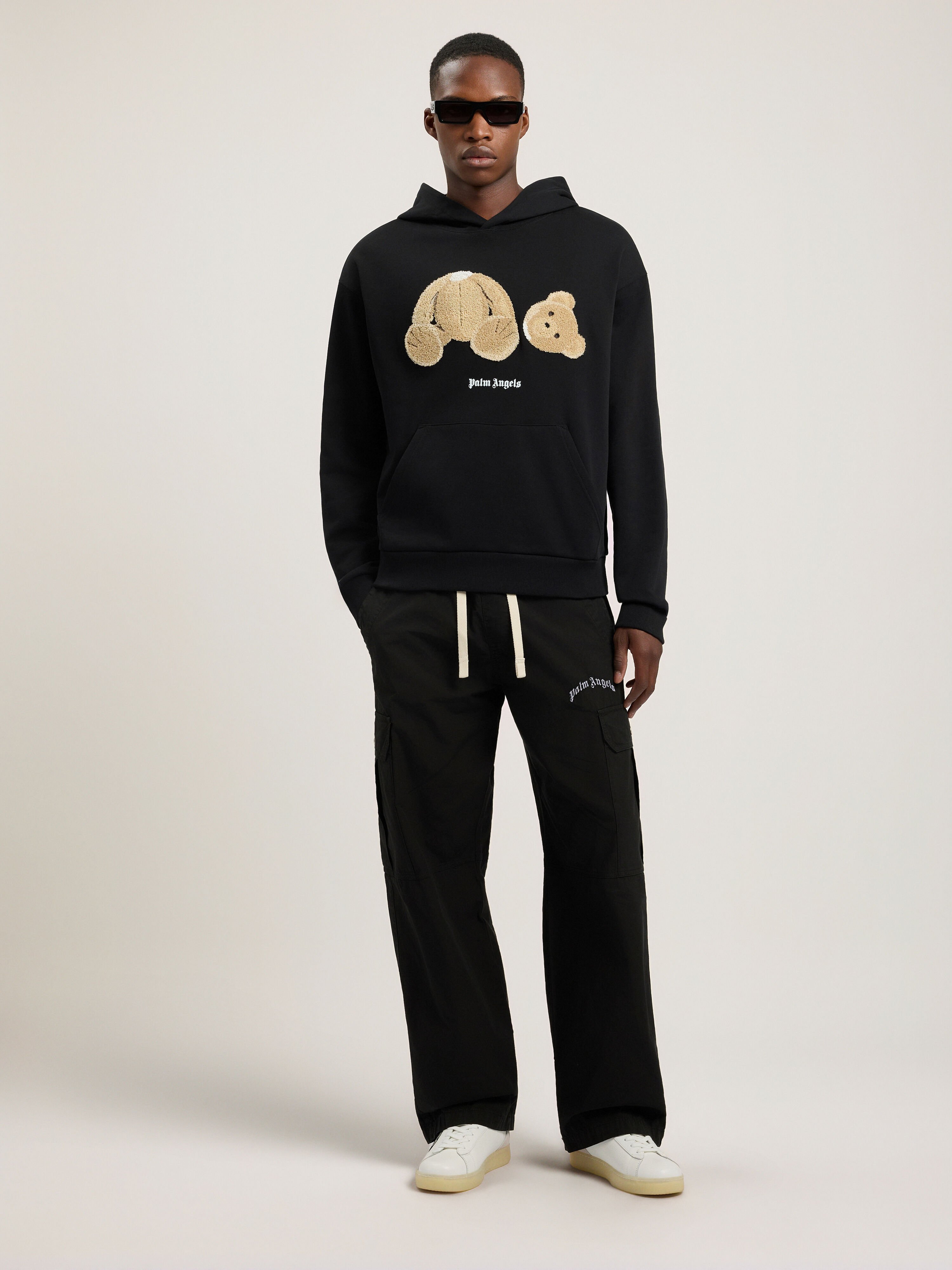 Bear Hoodie PALM ANGELS Bear Hoodie Black PMBB17DT26FLE003