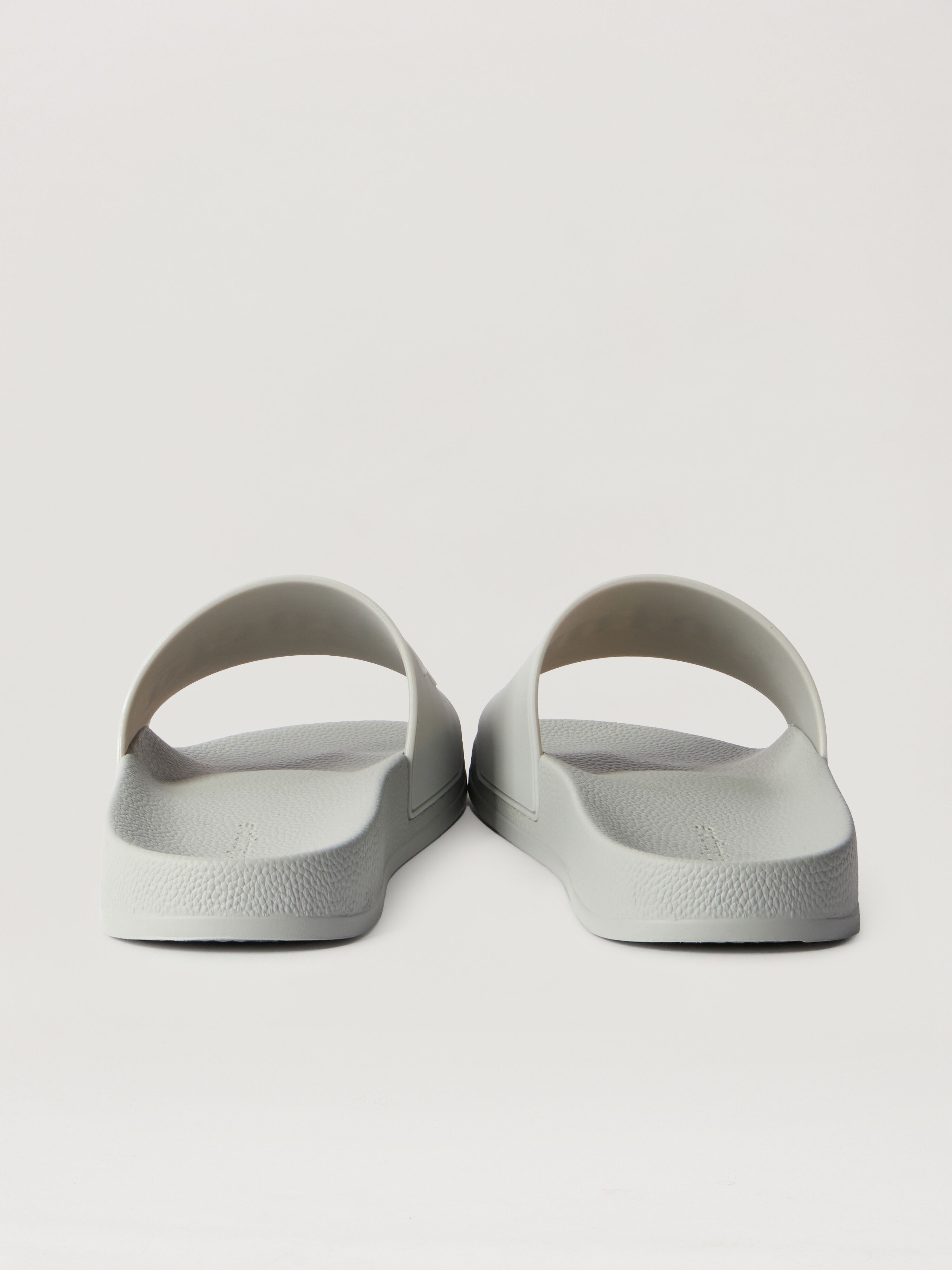 PALM ANGELS Big Logo Sliders GREY WHITE PMIC018S26MAT003
