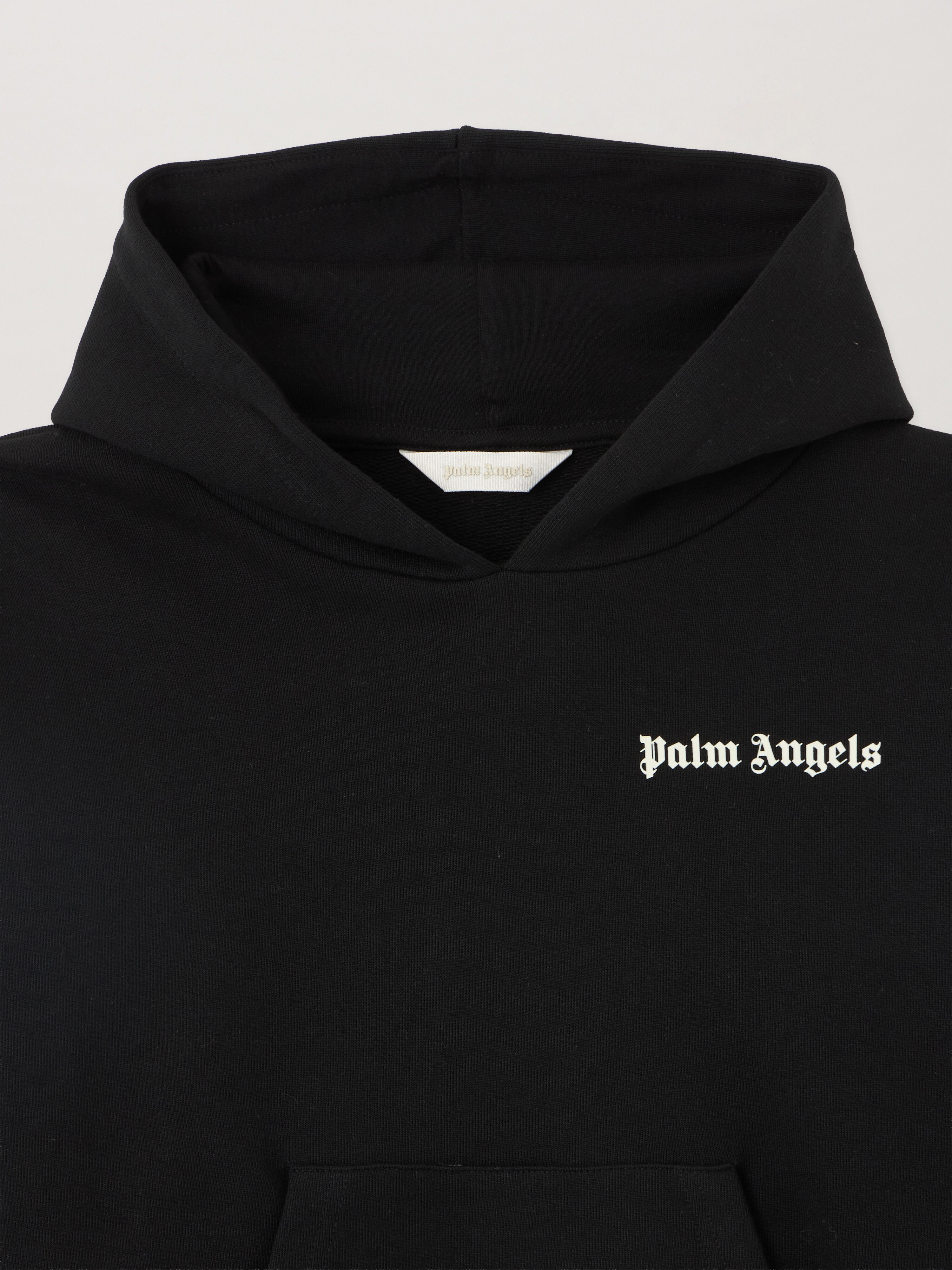 PALM ANGELS Overlogo Oversize Fit Hoodie NERO/BLACK PBBB011S26FLE001