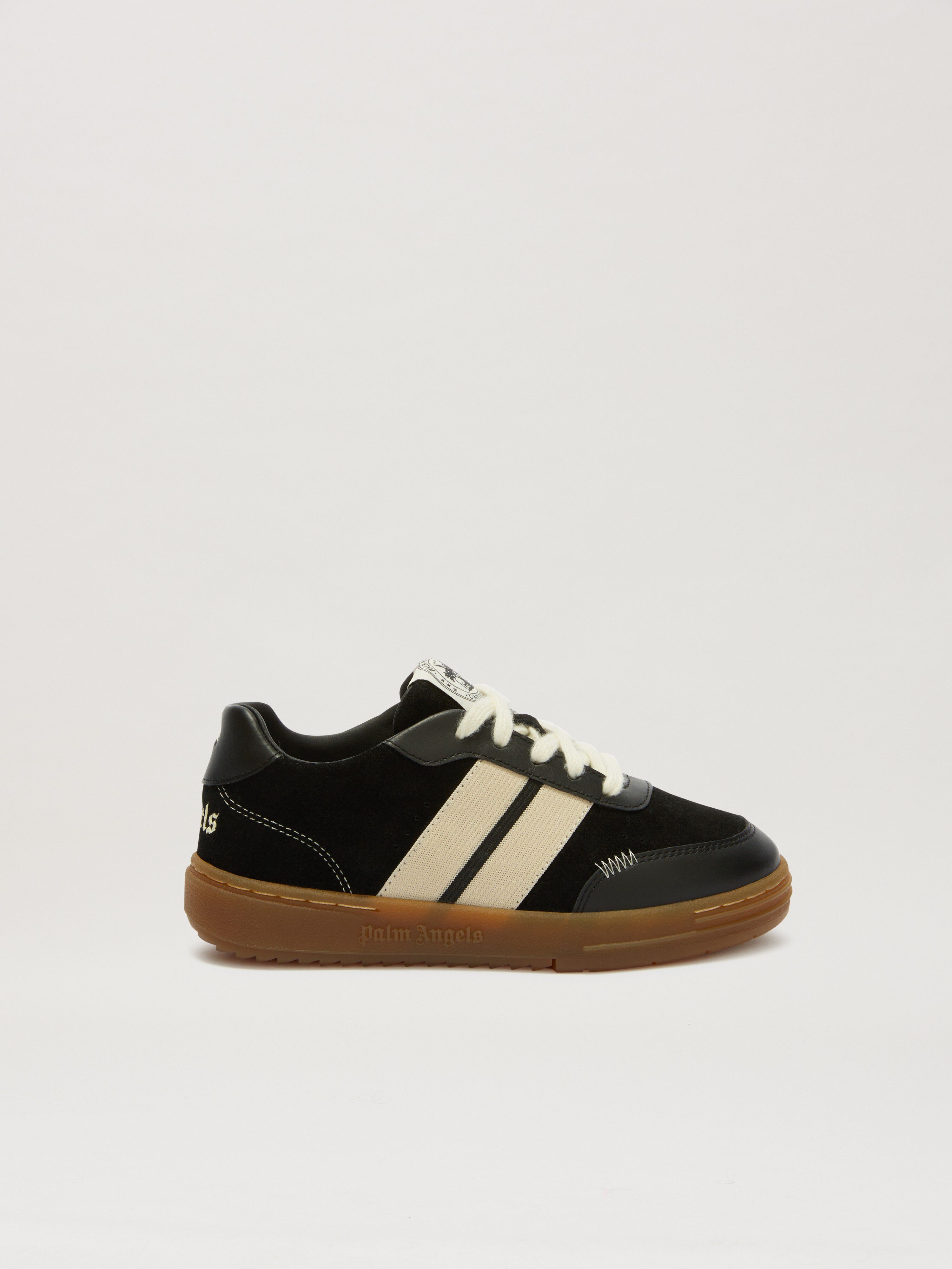 PALM ANGELS  Sneaker mit ikonischem Streifen BLACK - BEIGE PBIA016S25LEA001