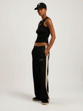Classic Logo Loose Track Pants PALM ANGELS Classic Logo Loose Track Pants BLACK - OFF WHITE PAWCJ05F26FB01