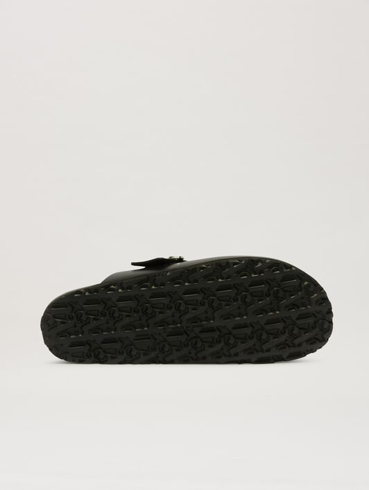 PALM ANGELS  Monogram Mule BLACK PMIJ00AS25LEA001
