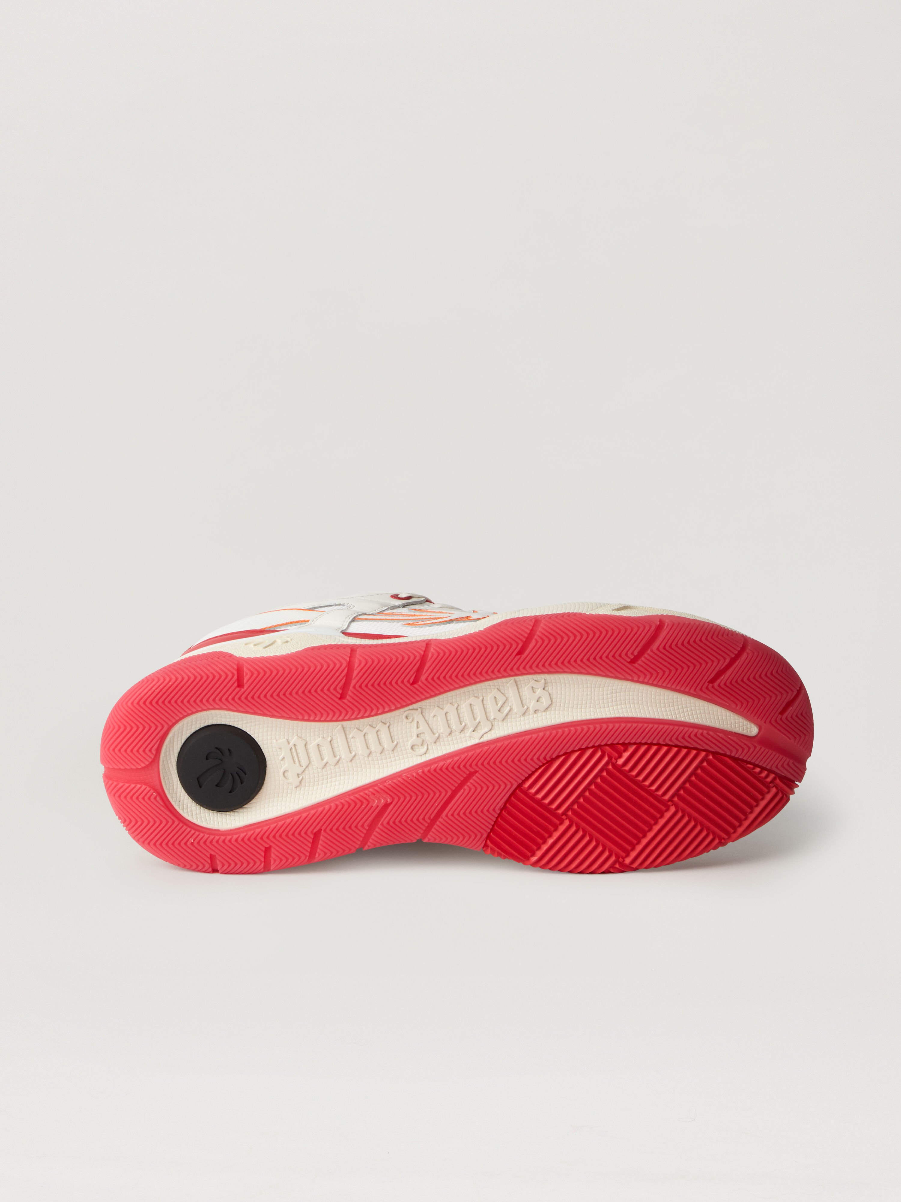PALM ANGELS Palm Skate Sneakers WHITE RED PMIA10YS26LEA001