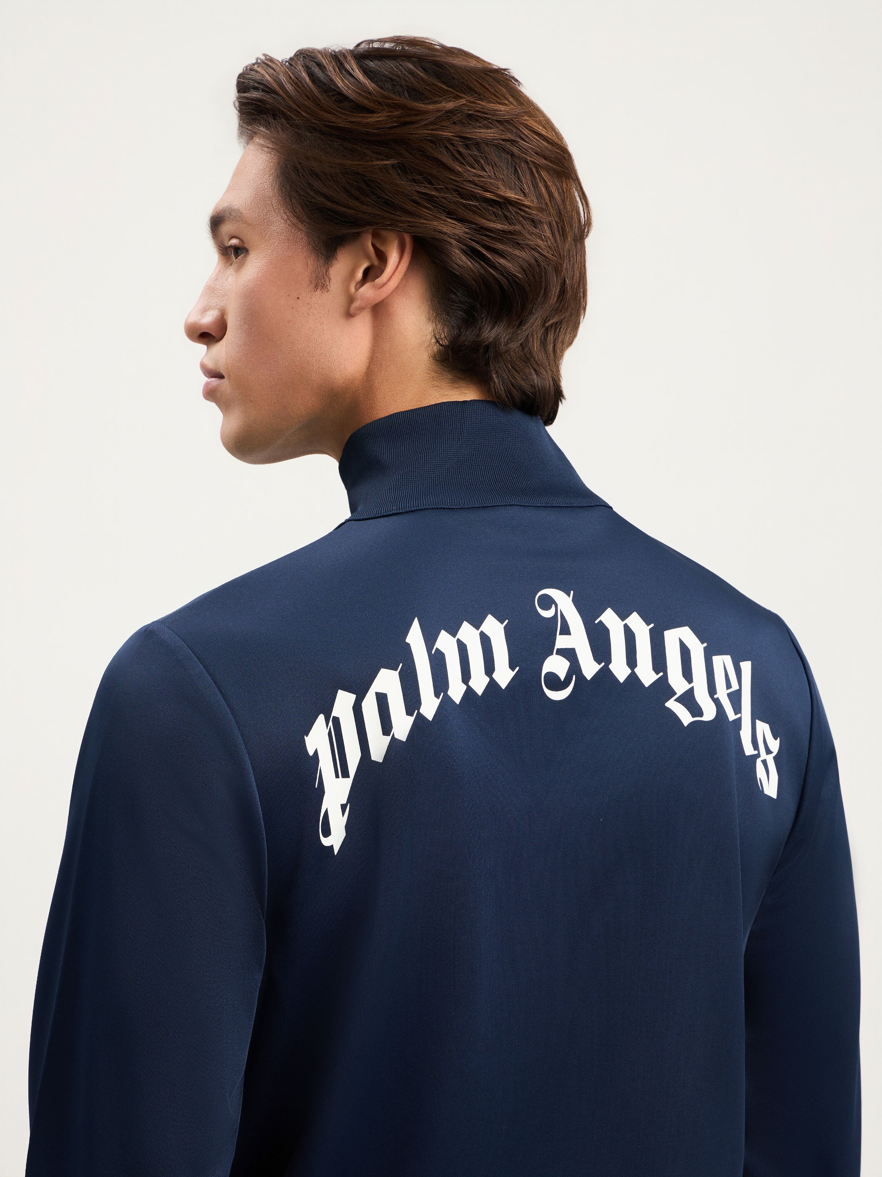 Curved Logo Track Jacket PALM ANGELS Curved Logo Track Jacket NAVY BLUE OFF WHITE PMBD089S26FAB001