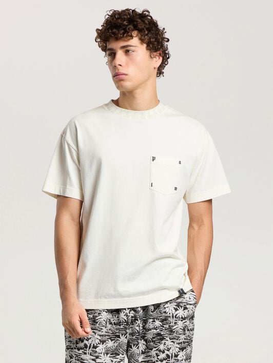 Palm Rib Regular T-Shirt PALM ANGELS Palm Rib Regular T-Shirt OFF WHITE - LIGHT GREY PAMAA08F26JR01