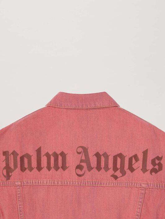 PALM ANGELS  Chambray Track Jacket ROSE PINK ROSE PINK PGYE001S25DEN001