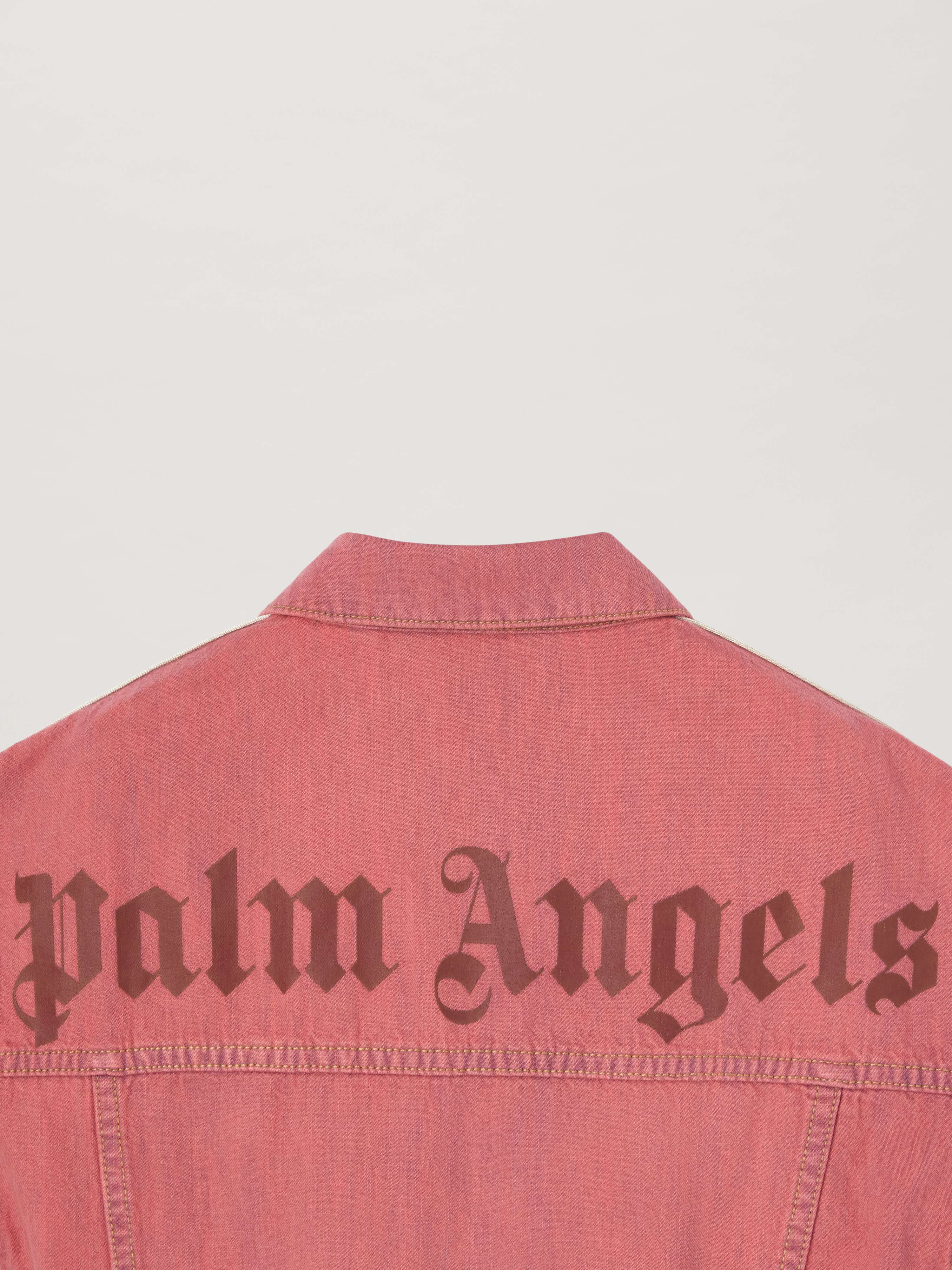 PALM ANGELS  Chambray Track Jacket ROSE PINK ROSE PINK PGYE001S25DEN001