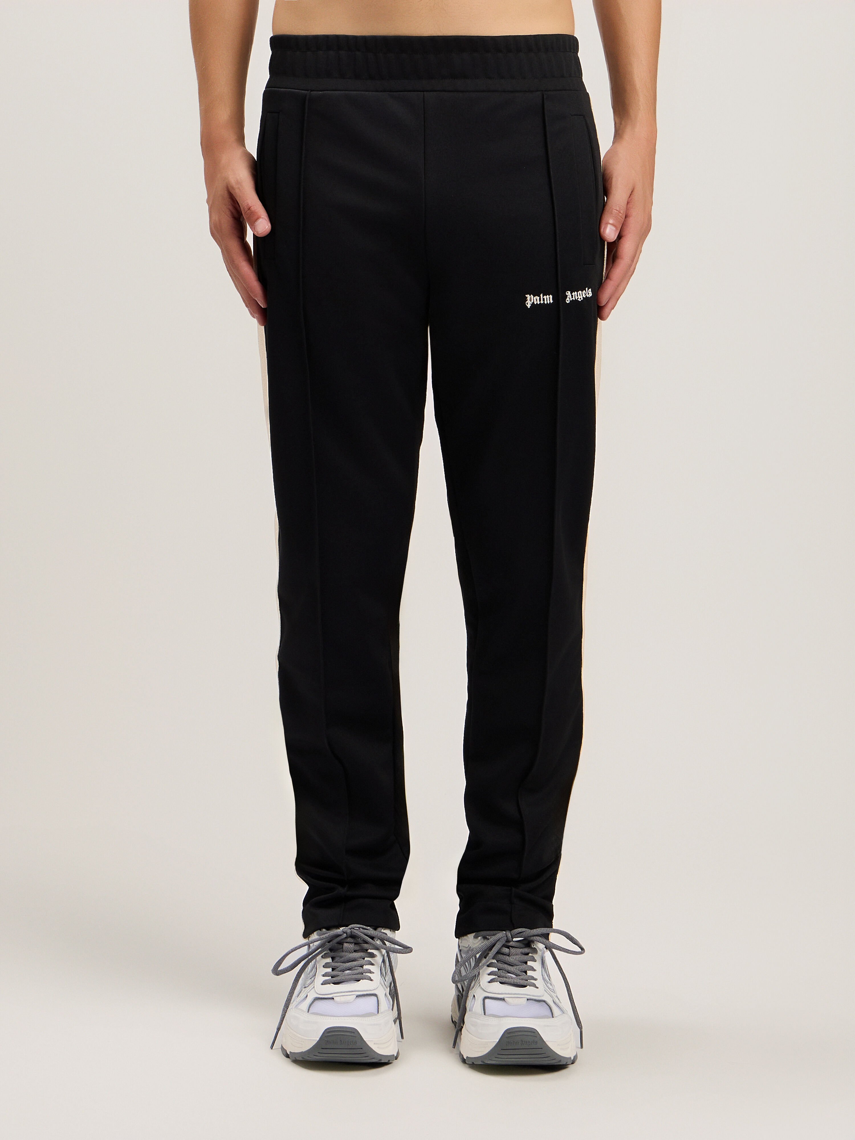 Classic Logo Track Pants in BLACK OFF WHITE for Men | Palm Angels®