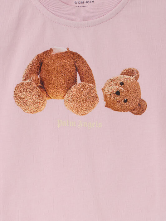 PALM ANGELS Pa Bear Tripack Tshirt SOFT PINK - BROWN PG2X005F25JER001