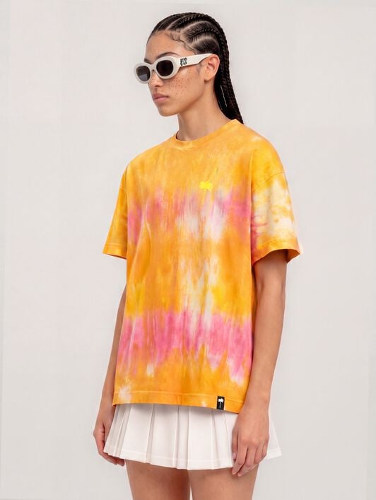 PALM ANGELS Palm Angels x Hï Ibiza Tie-dye T-shirt ORANGE - YELLOW PAMAA001JR007