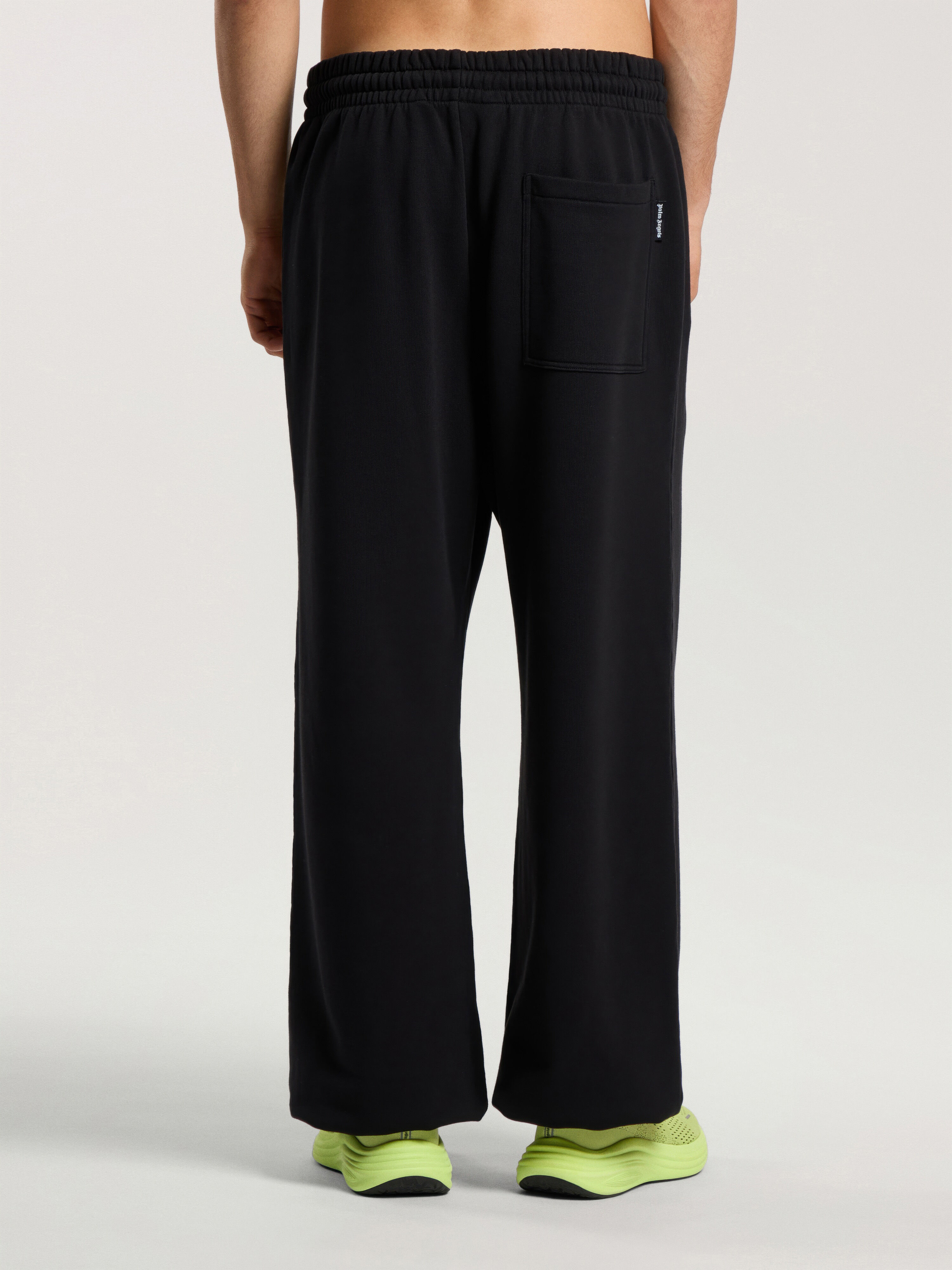 Waist Logo Sweatpants PALM ANGELS Waist Logo Sweatpants BLACK - OFF WHITE PAMCH01F26FL02