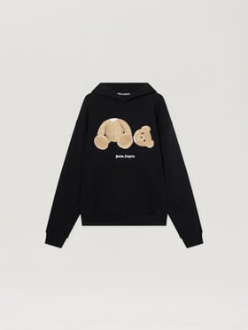 PALM ANGELS Bear Hoodie Black PMBB17DT26FLE003