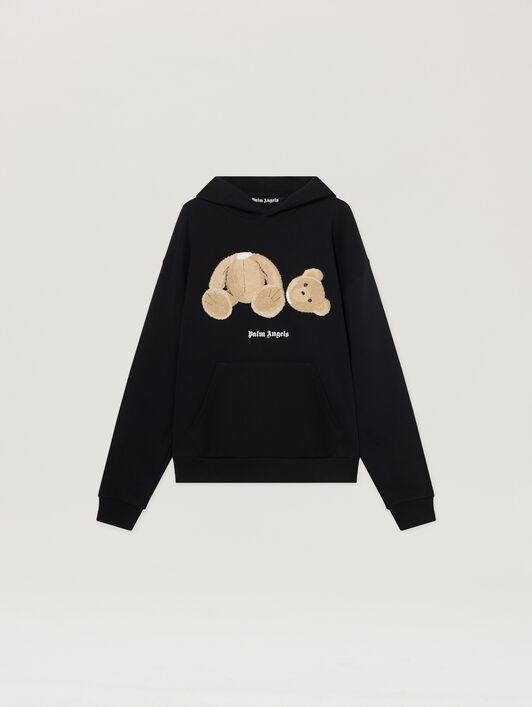 PALM ANGELS Bear Hoodie Black PMBB17DT26FLE003