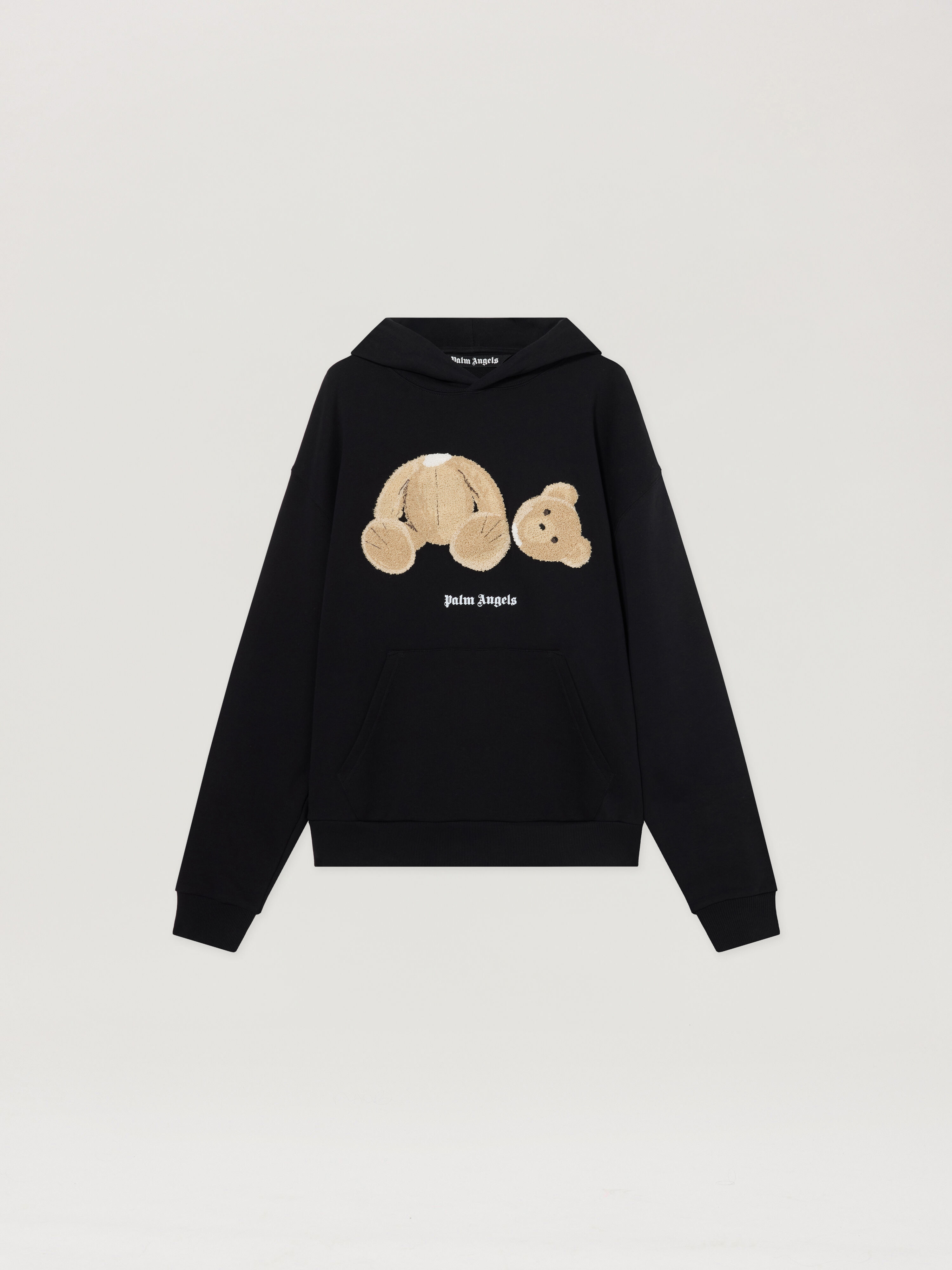 PALM ANGELS Bear Hoodie Black PMBB17DT26FLE003