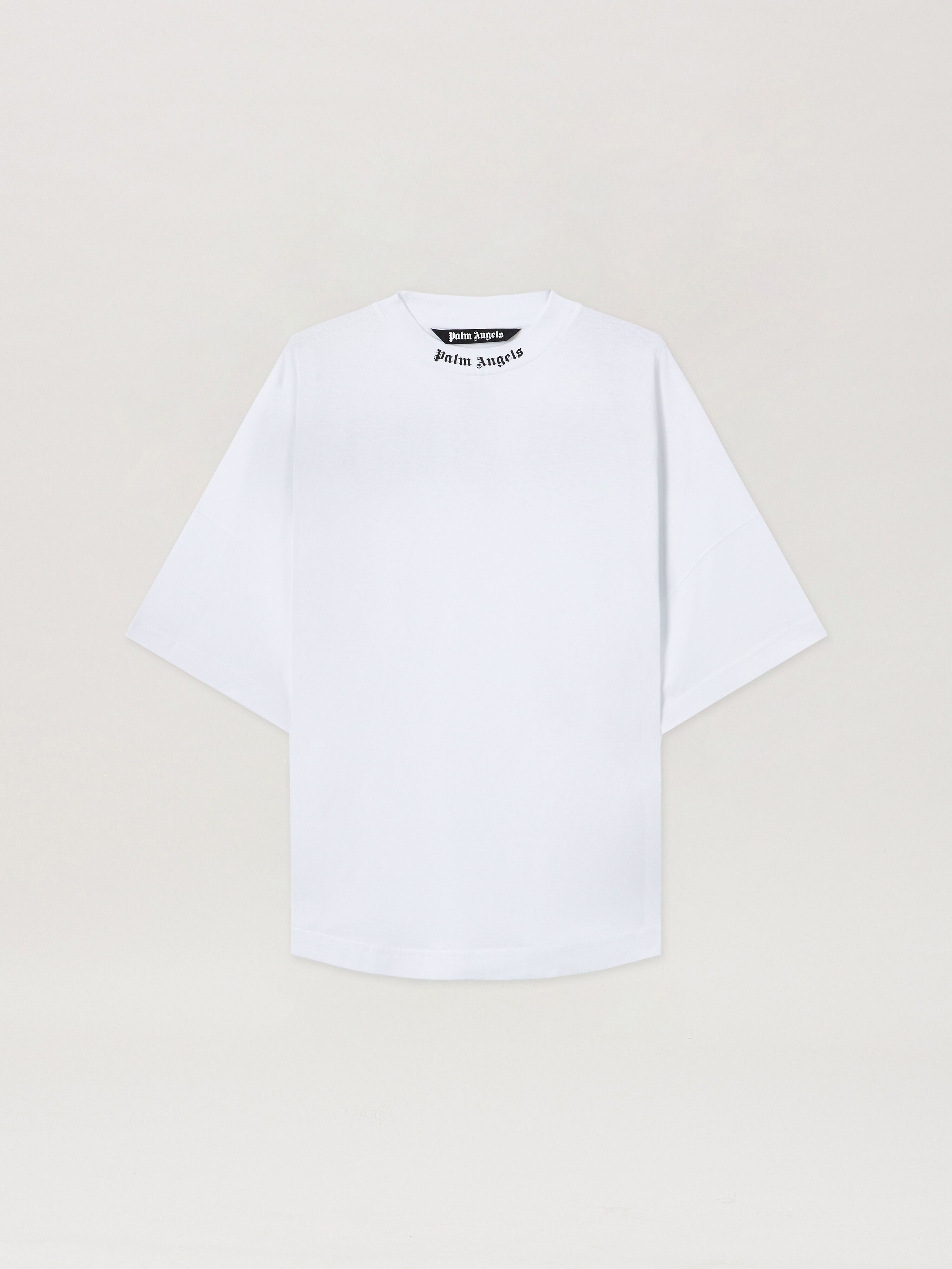 PALM ANGELS Classic Logo Over Tee WHITE BLACK PMAA002C99JER001