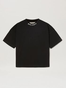 PALM ANGELS  Classic and Overlogo T-shirt BLACK OFF WHITE PBAA002C99JER002