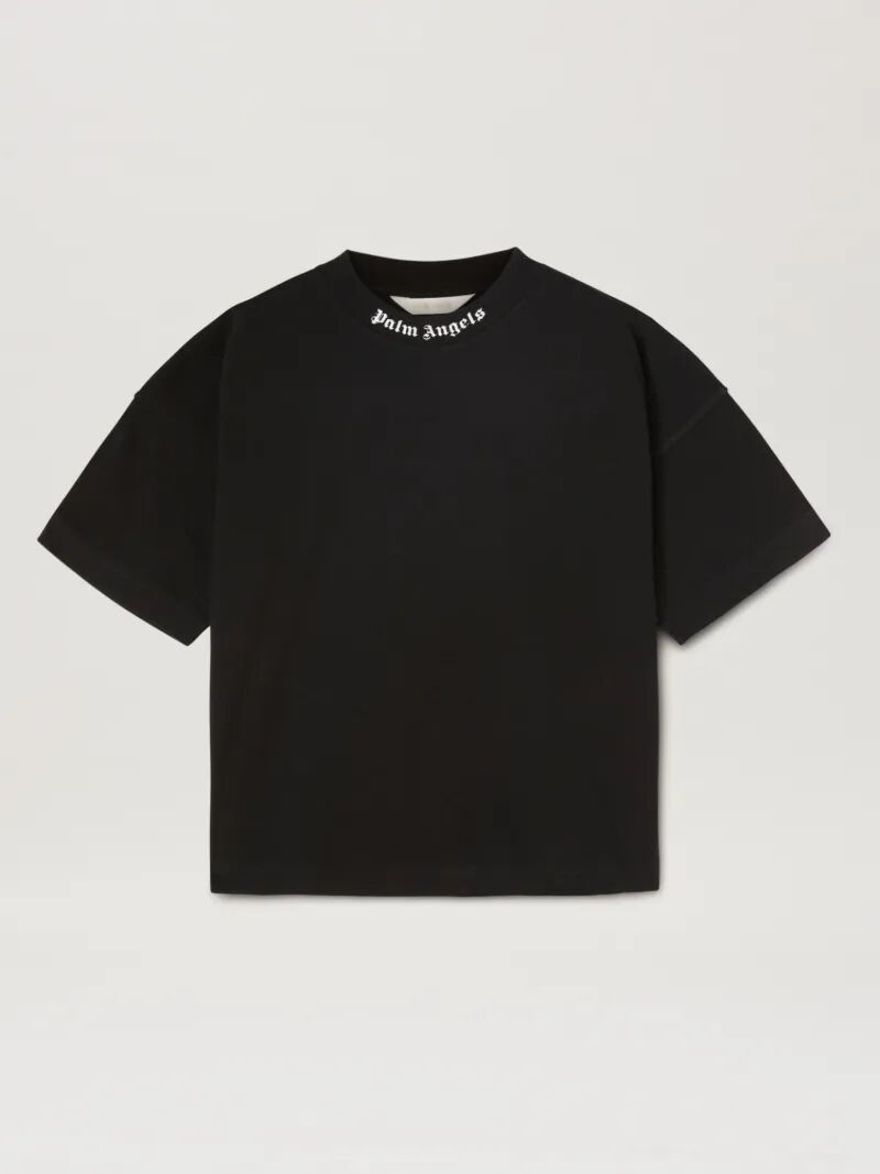 PALM ANGELS  Classic and Overlogo T-shirt BLACK OFF WHITE PBAA002C99JER002