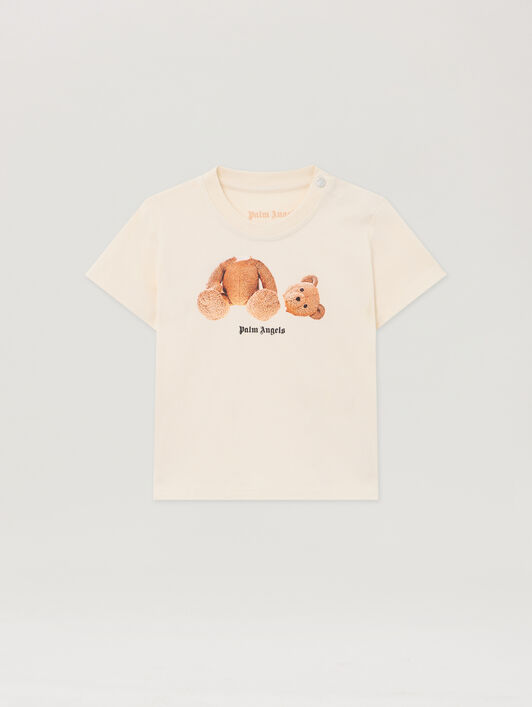 PALM ANGELS Bear Tripack T-Shirt SABBIA - OFF WHITE - GRIGIO MELANGE PB2X01AS26JER001