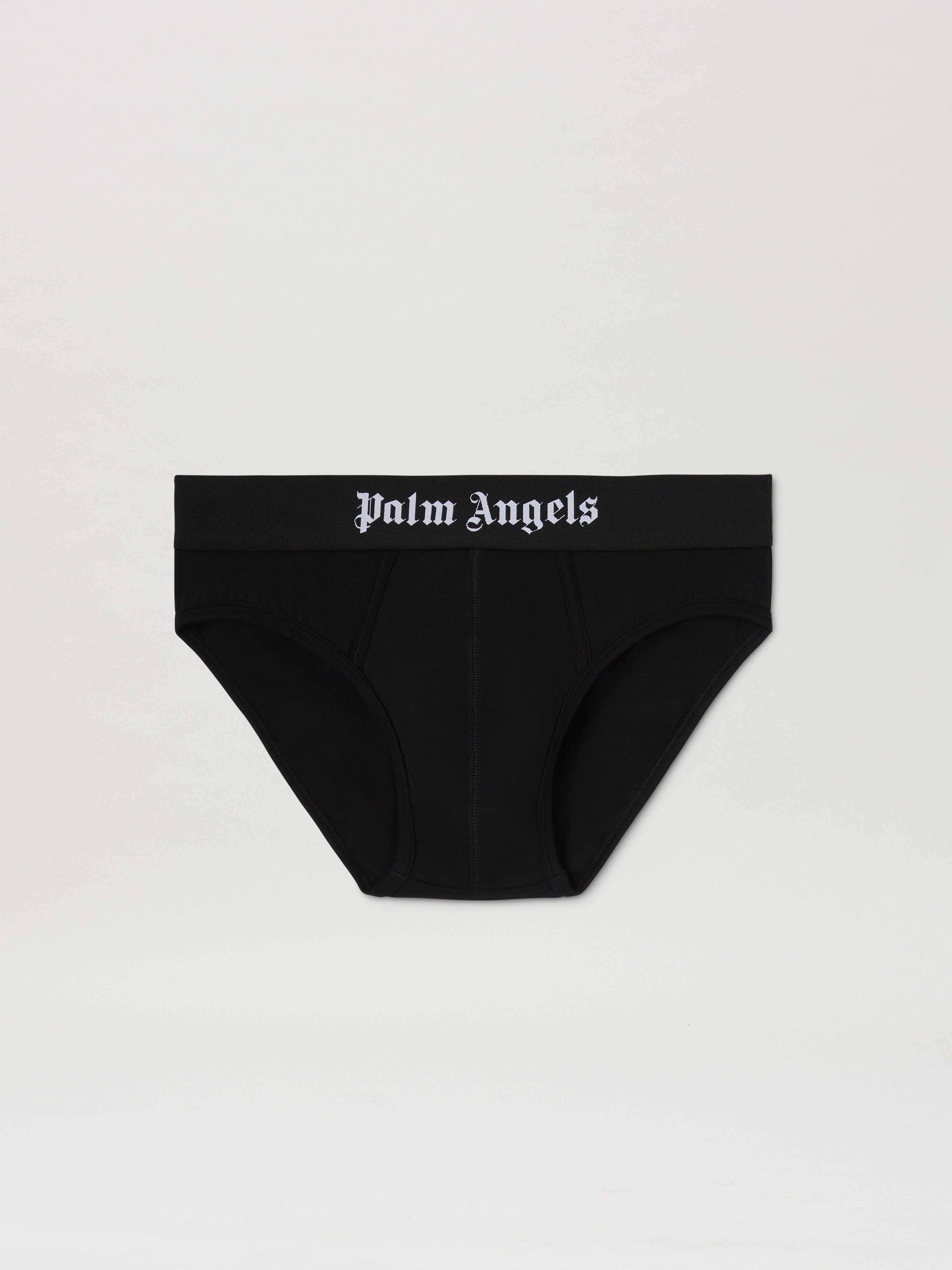 PALM ANGELS  Logo band bipack slip BLACK - BLACK PMUF002S25FAB001