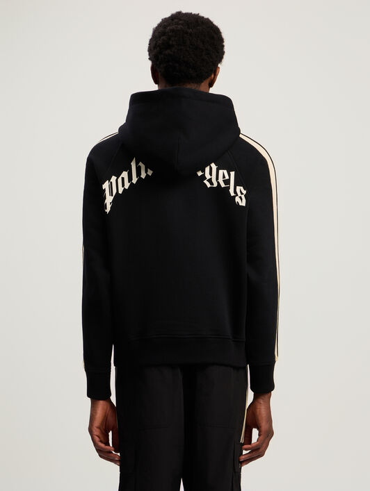 Curved Logo Track Hoodie PALM ANGELS Curved Logo Track Hoodie BLACK - OFF WHITE PMBB17HF25FLE001