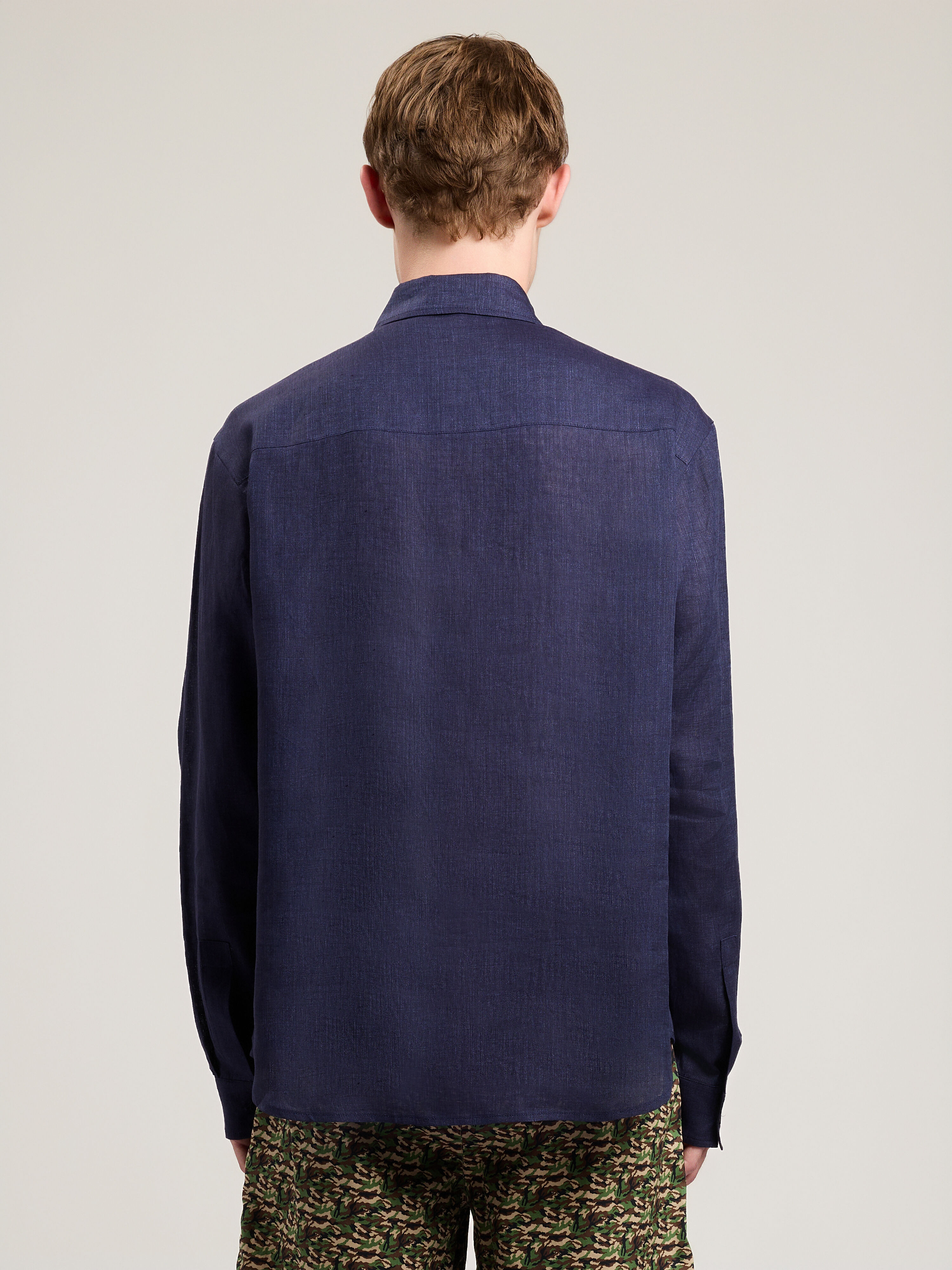 Classic Logo Trackshirt in NAVY BLUE OFF WHITE for Men | Palm Angels®