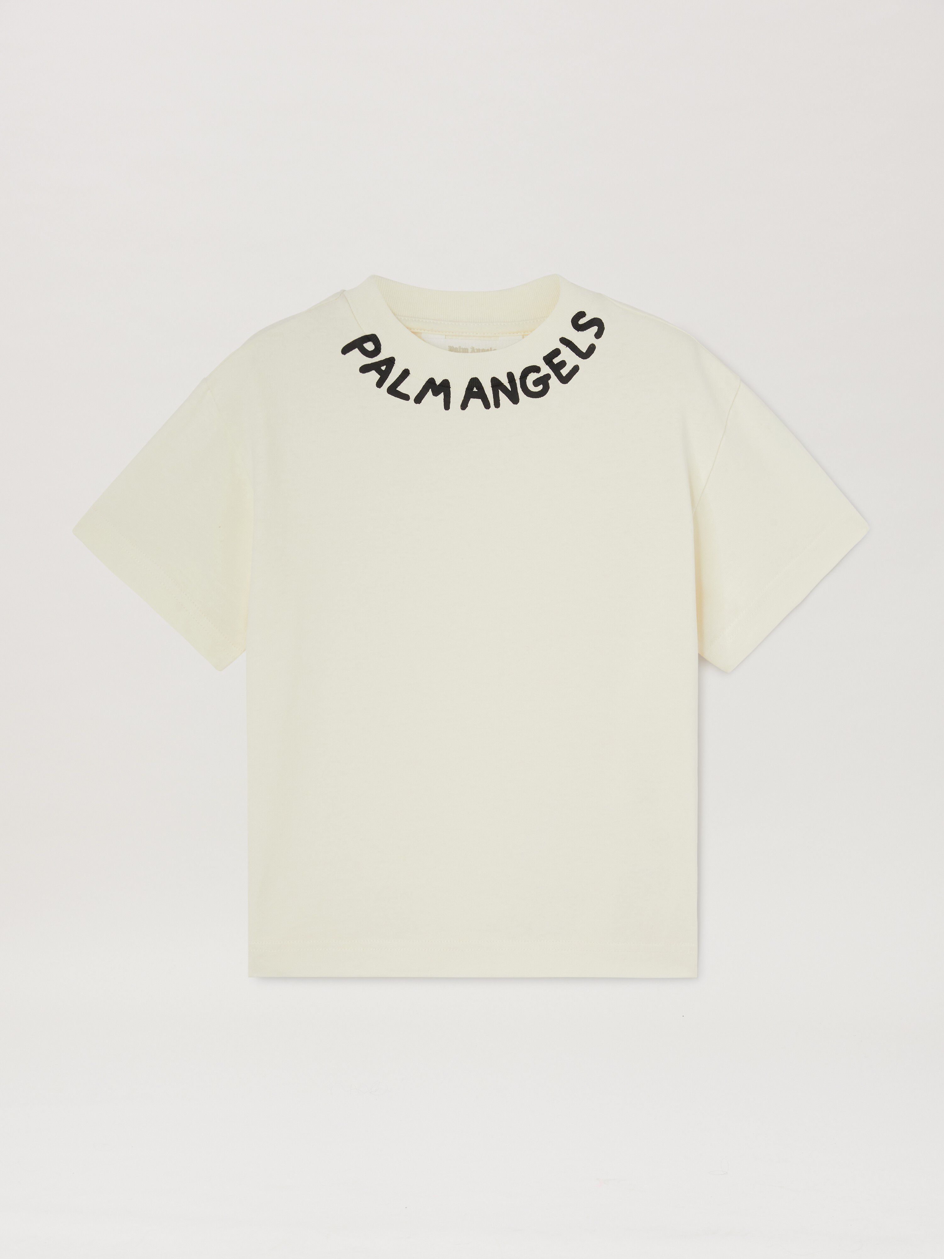 PALM ANGELS  T-Shirt mit Logo BUTTER BLACK PGAA002S25JER003