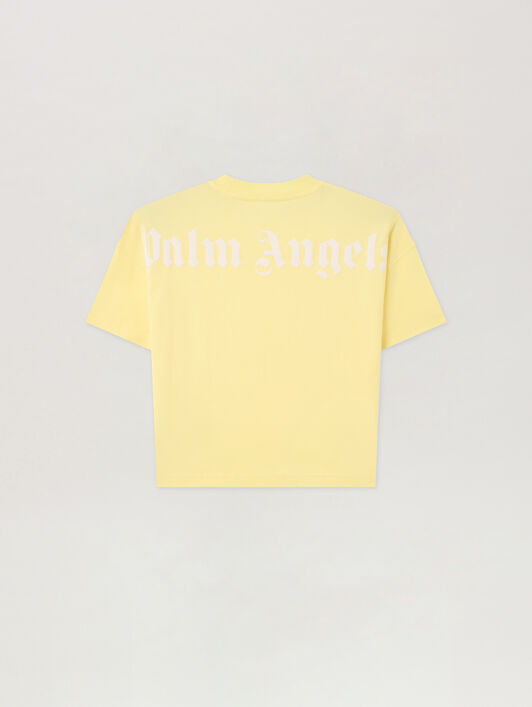 PALM ANGELS Overlogo Over T-Shirt GIALLO/YELLOW PGAA001S26JER001