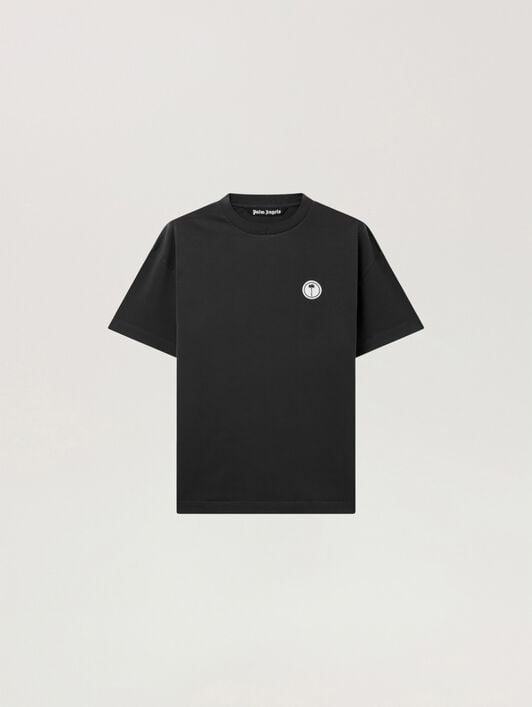 Palm Tree Regular T-Shirt PALM ANGELS Palm Tree Regular T-Shirt BLACK - OFF WHITE PAMAA01F26JR02