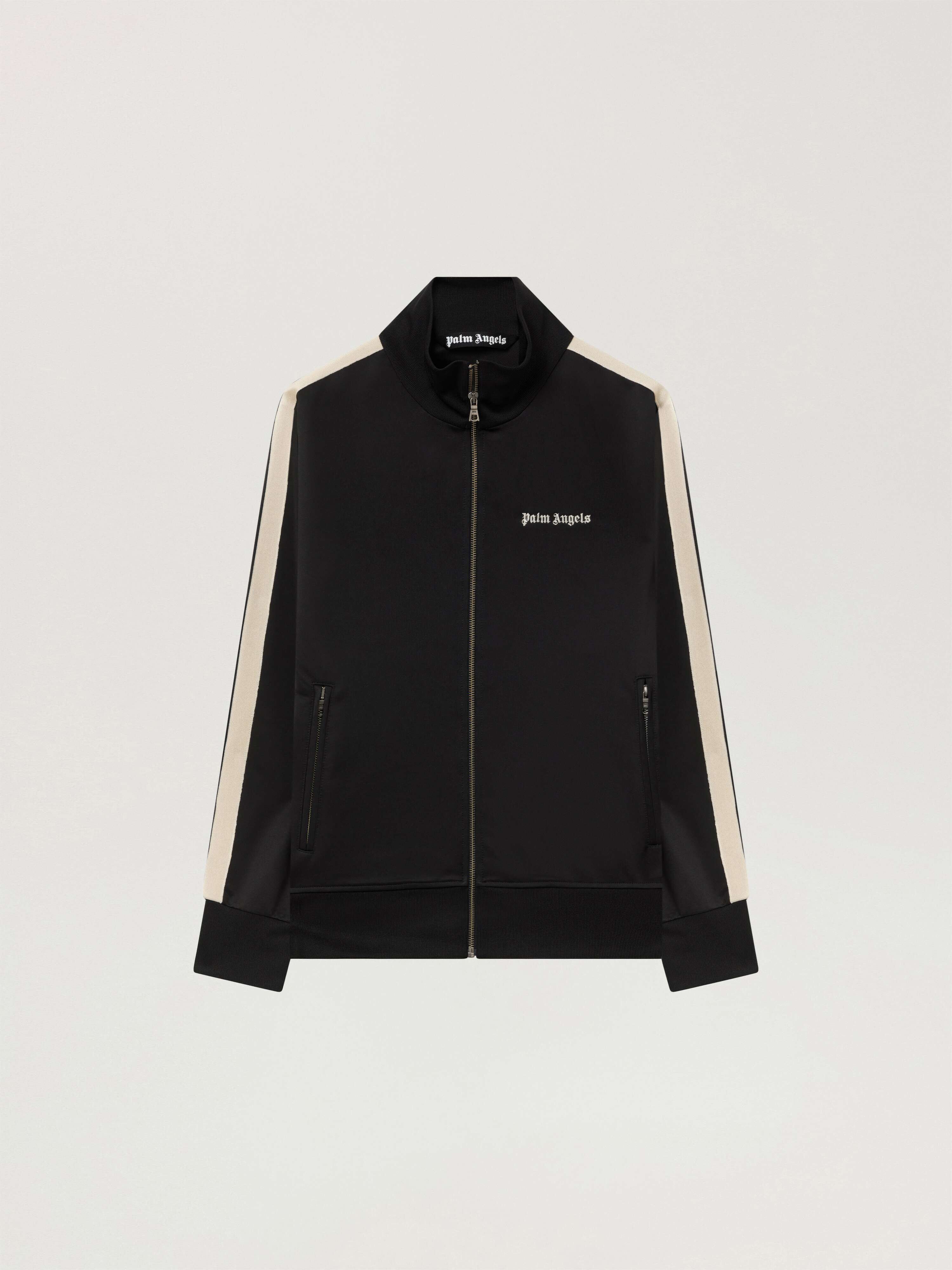 Classic Logo Track Jacket PALM ANGELS Classic Logo Track Jacket BLACK - OFF WHITE PAMBD01F26FB01