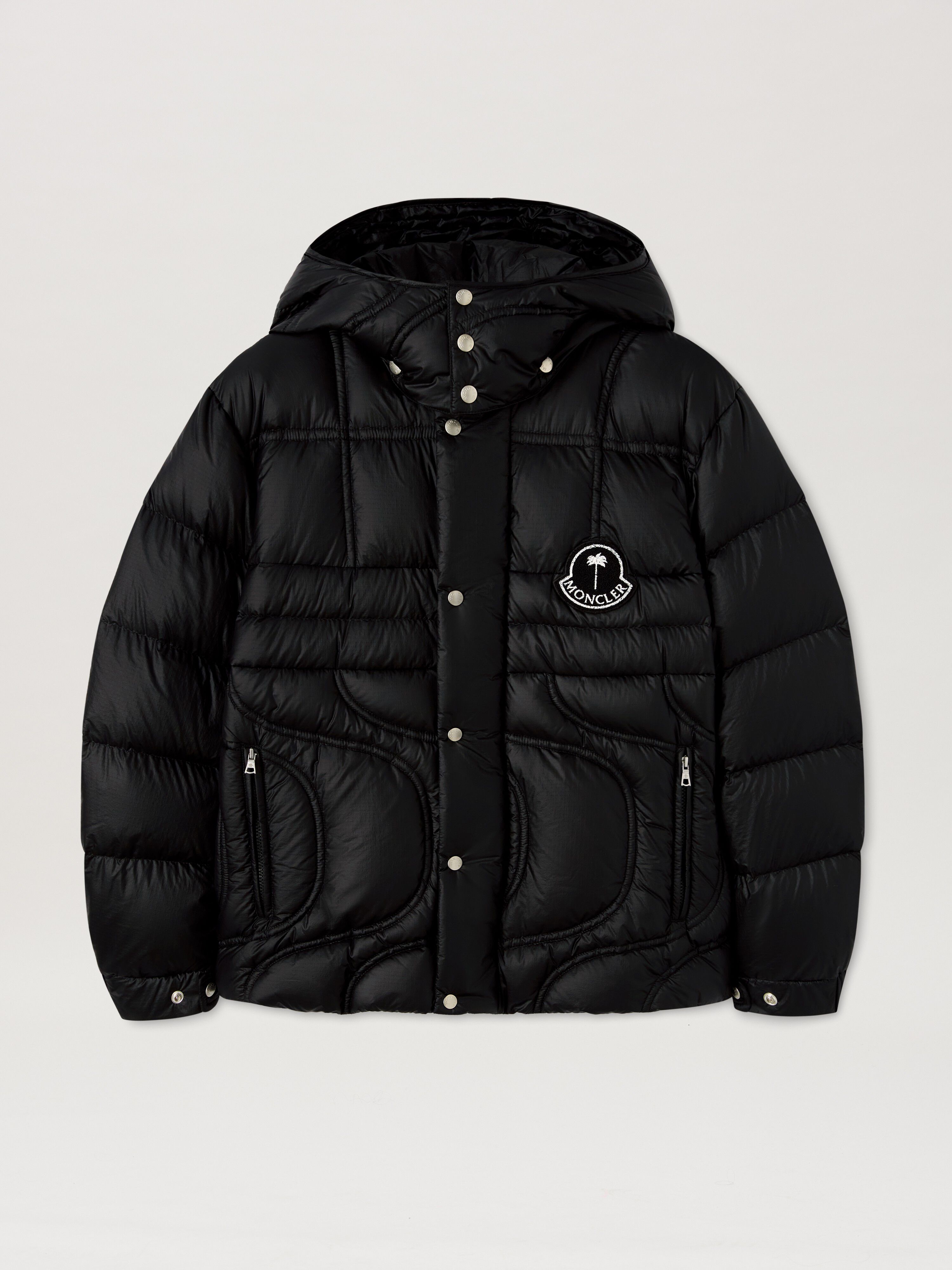 PALM ANGELS  Cherith down jacket Moncler x Palm Angels BLACK - BLACK PMEJ005T25FAB001
