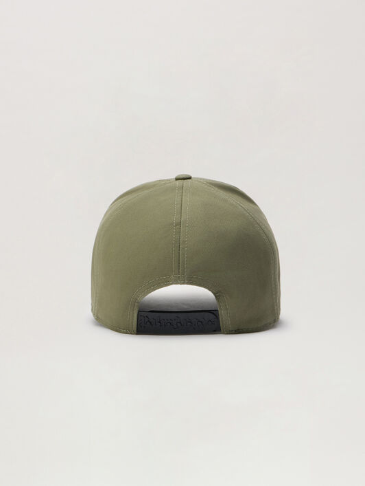 PALM ANGELS Classic Logo Corduroy Cap MILITARY OFF WHITE PMLB104S26FAB005