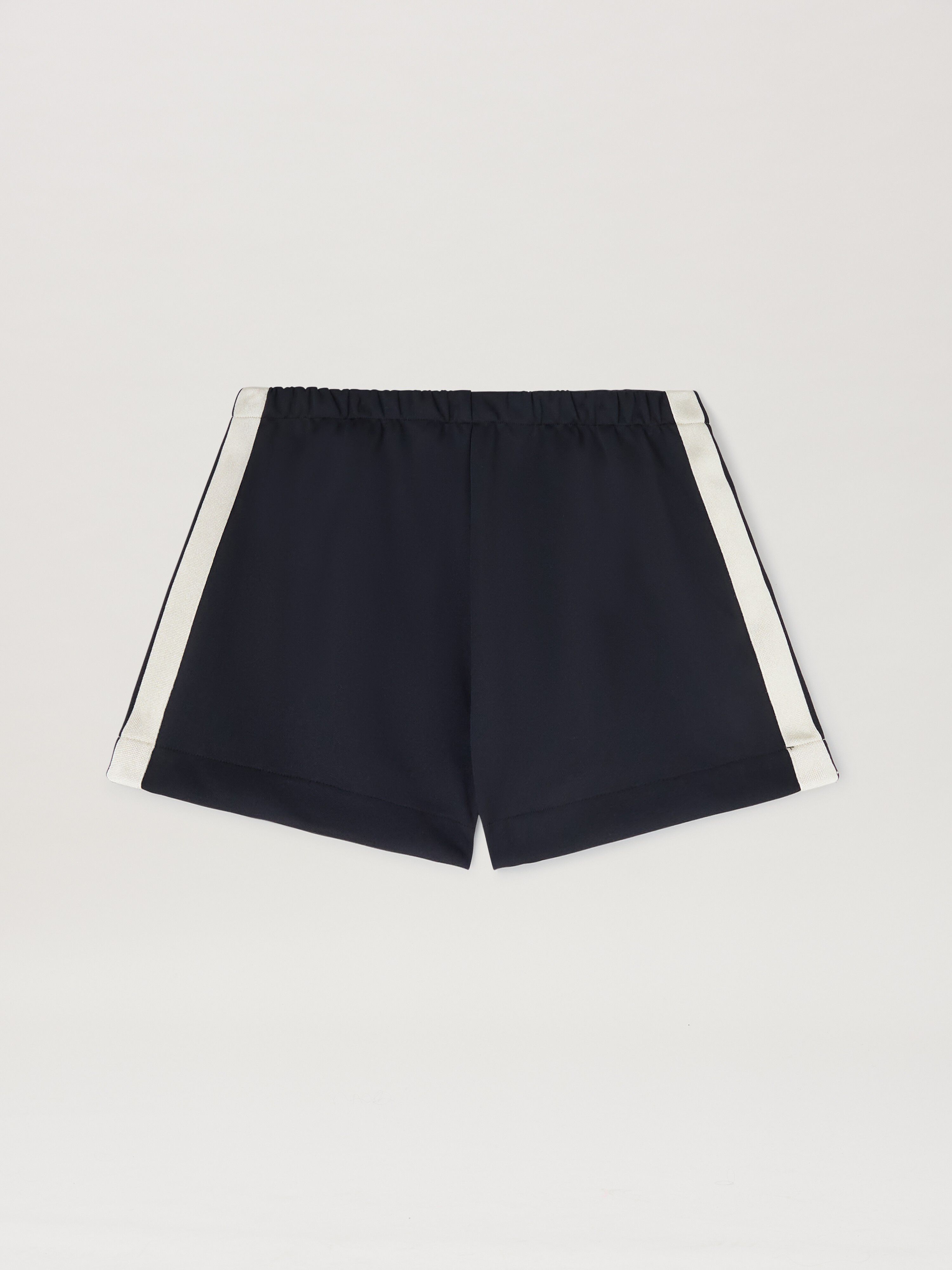 PALM ANGELS  Classic logo Track shorts BLACK - OFF WHITE PWCL005C99FAB002
